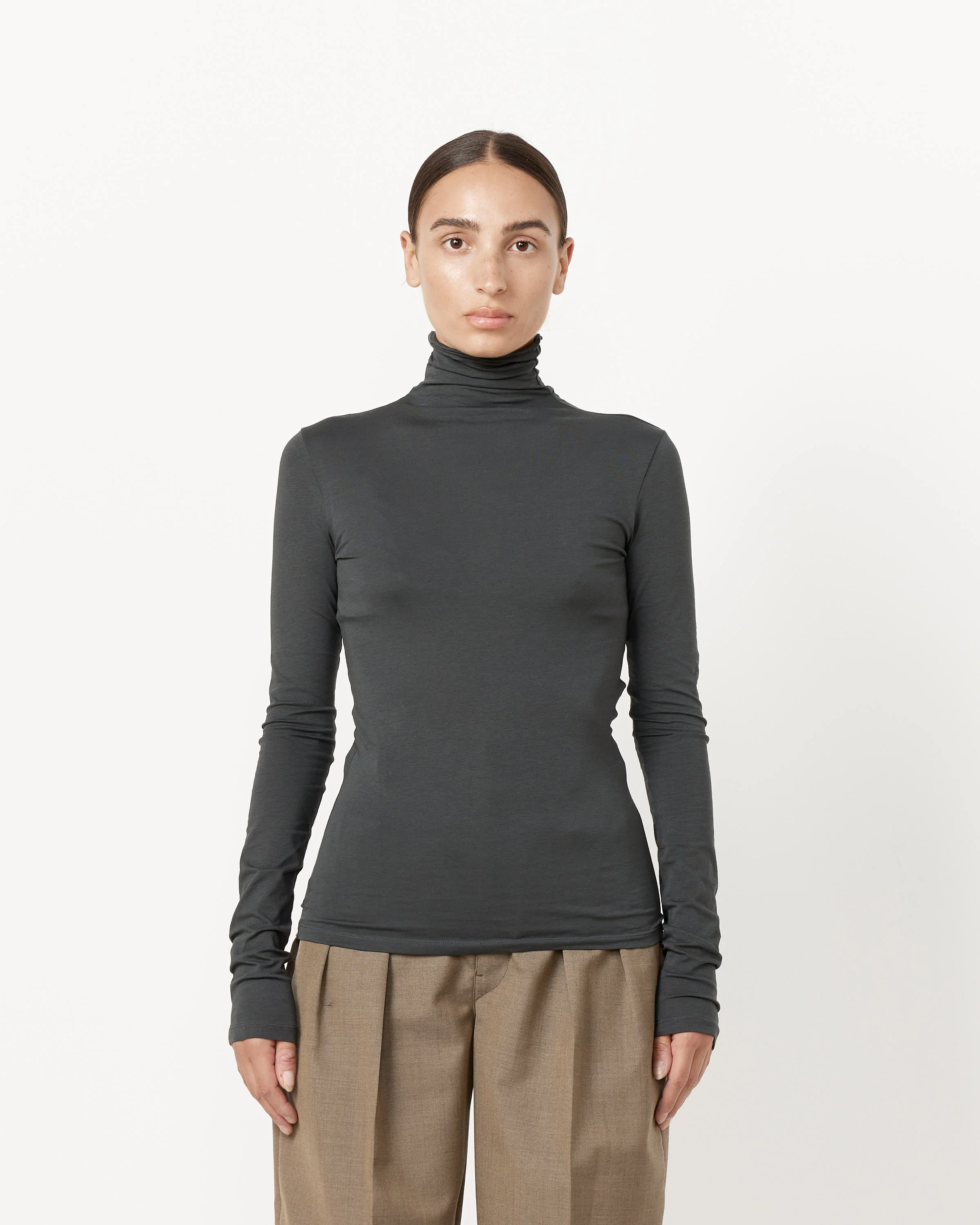 Long Sleeve High Neck Top