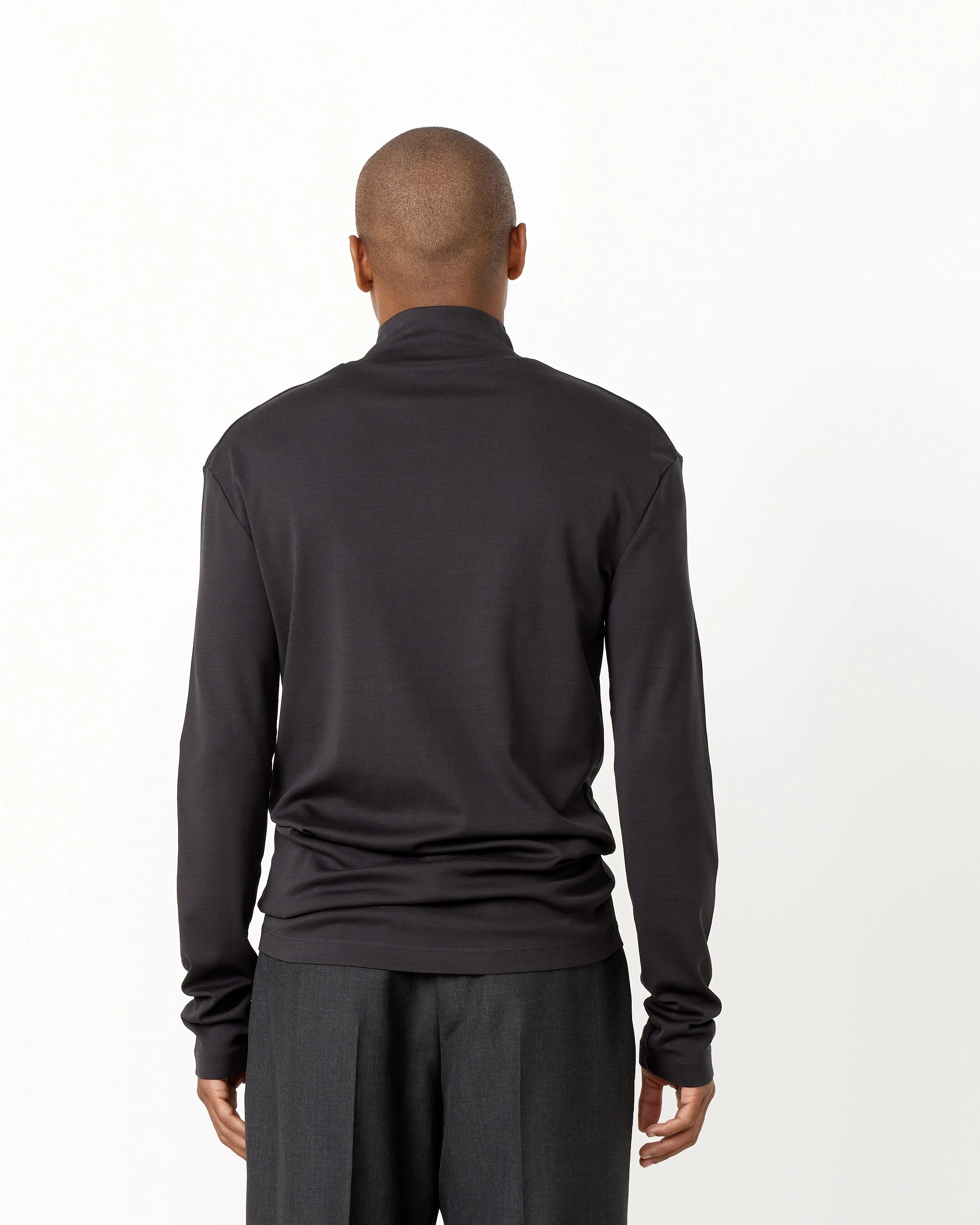 Long Sleeve Rib Turtleneck - Image 4