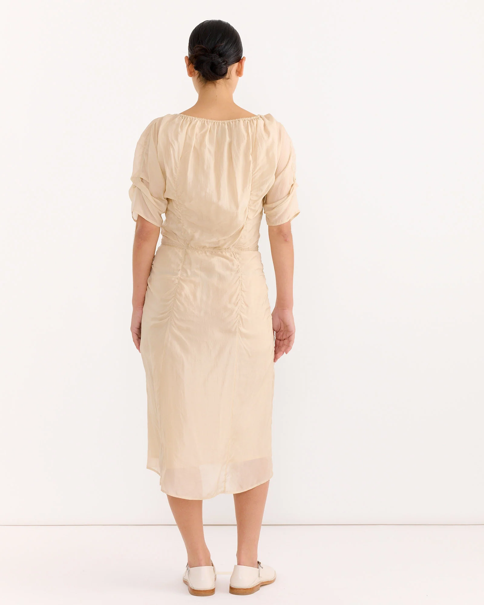 Midi Dress in Powder Blush - Image 2