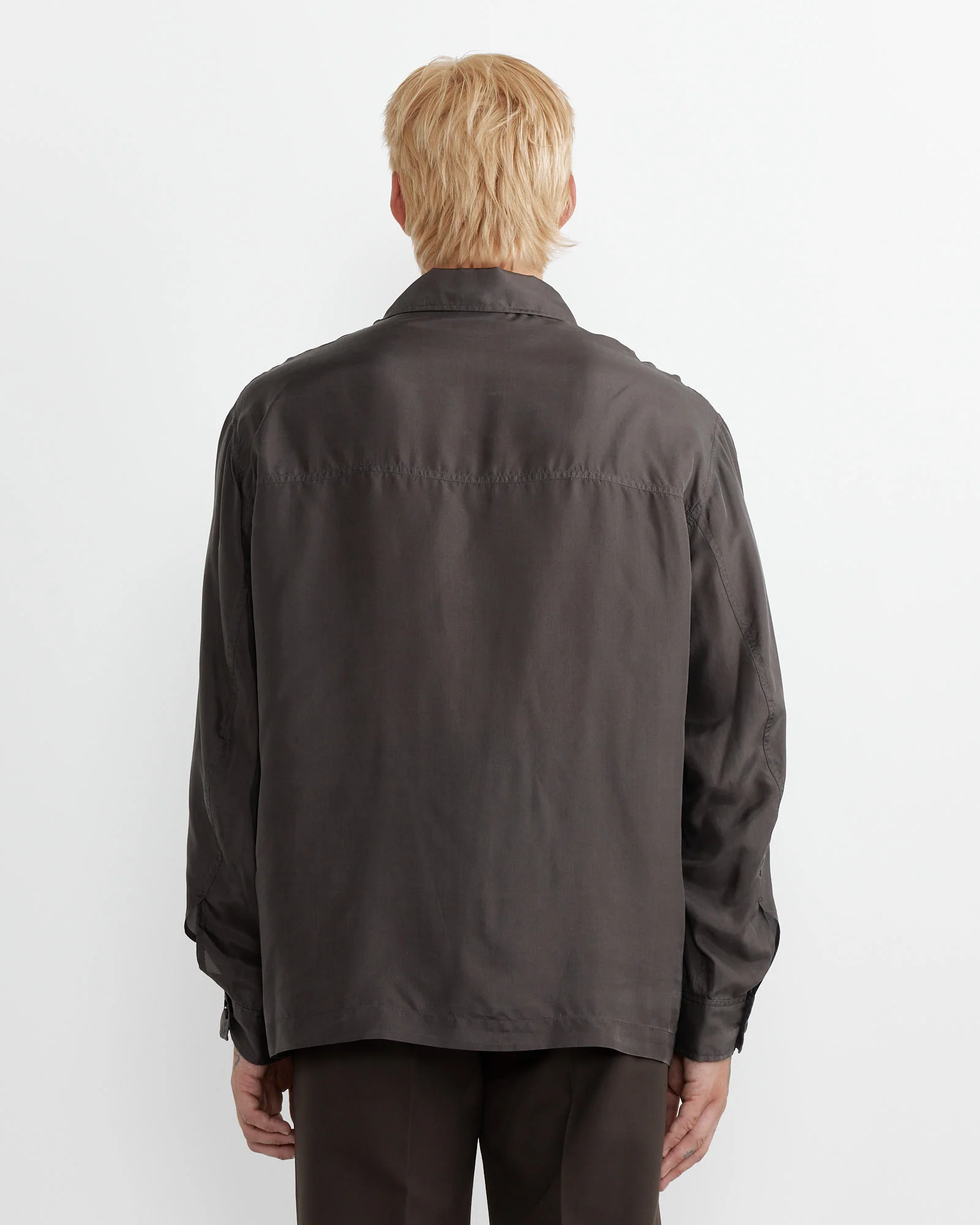 Pyjama Shirt in Espresso - Image 4