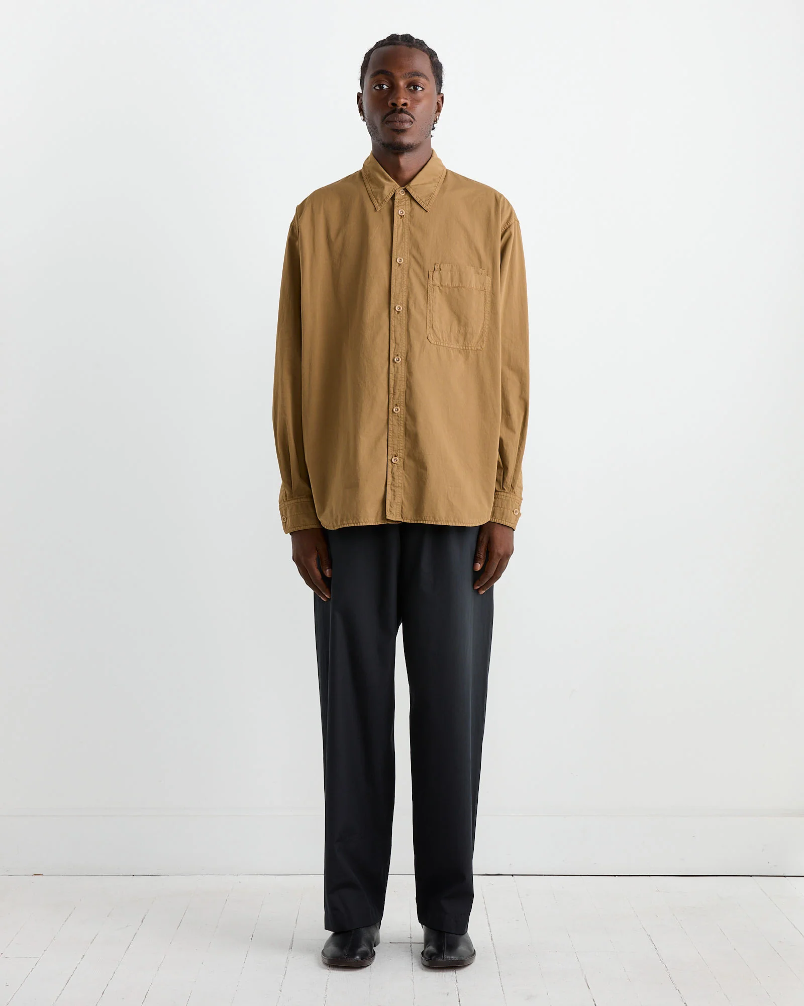 Relaxed Workwear Shirt in Cub Brown - Image 2