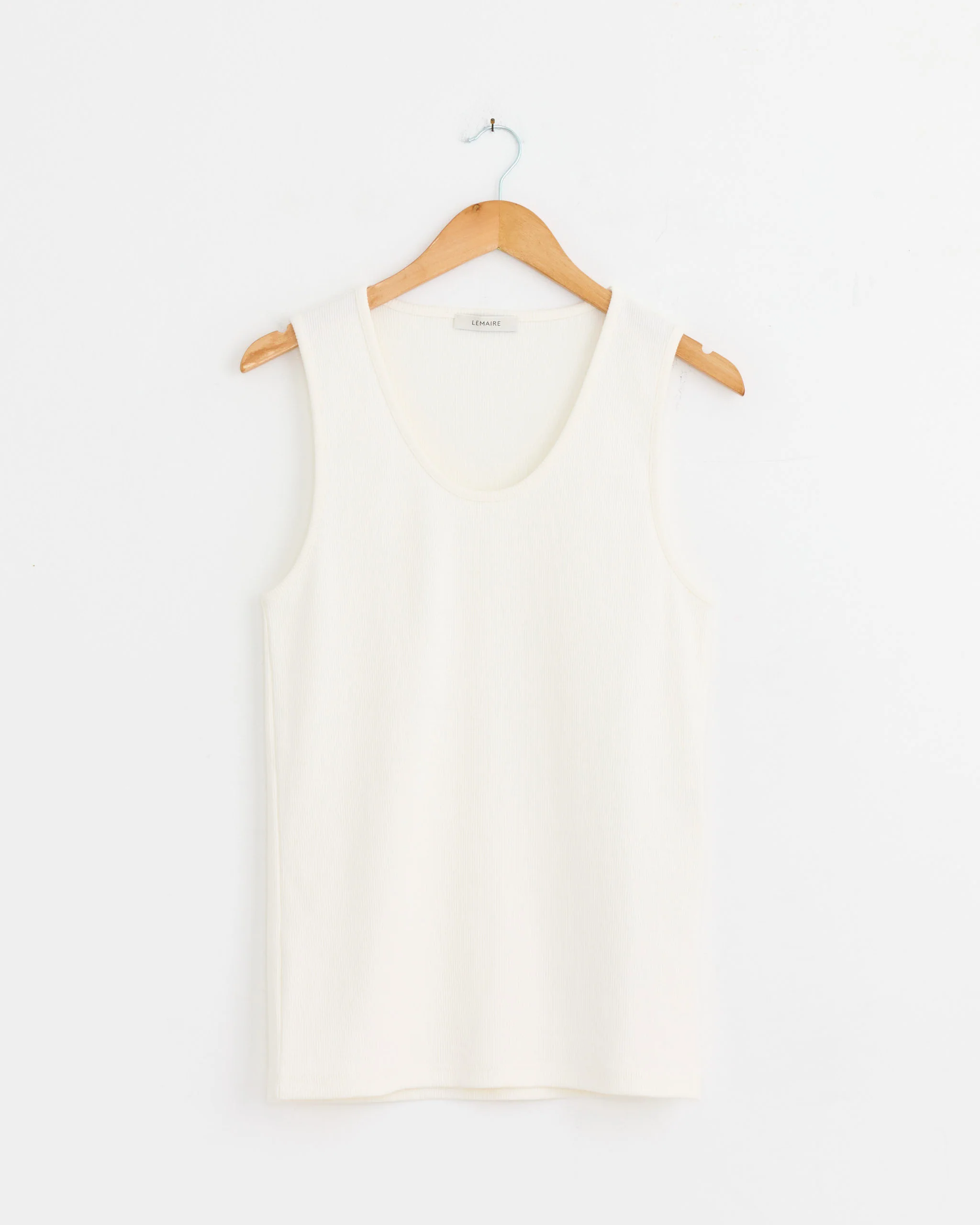 Rib Tank Top in Milk
