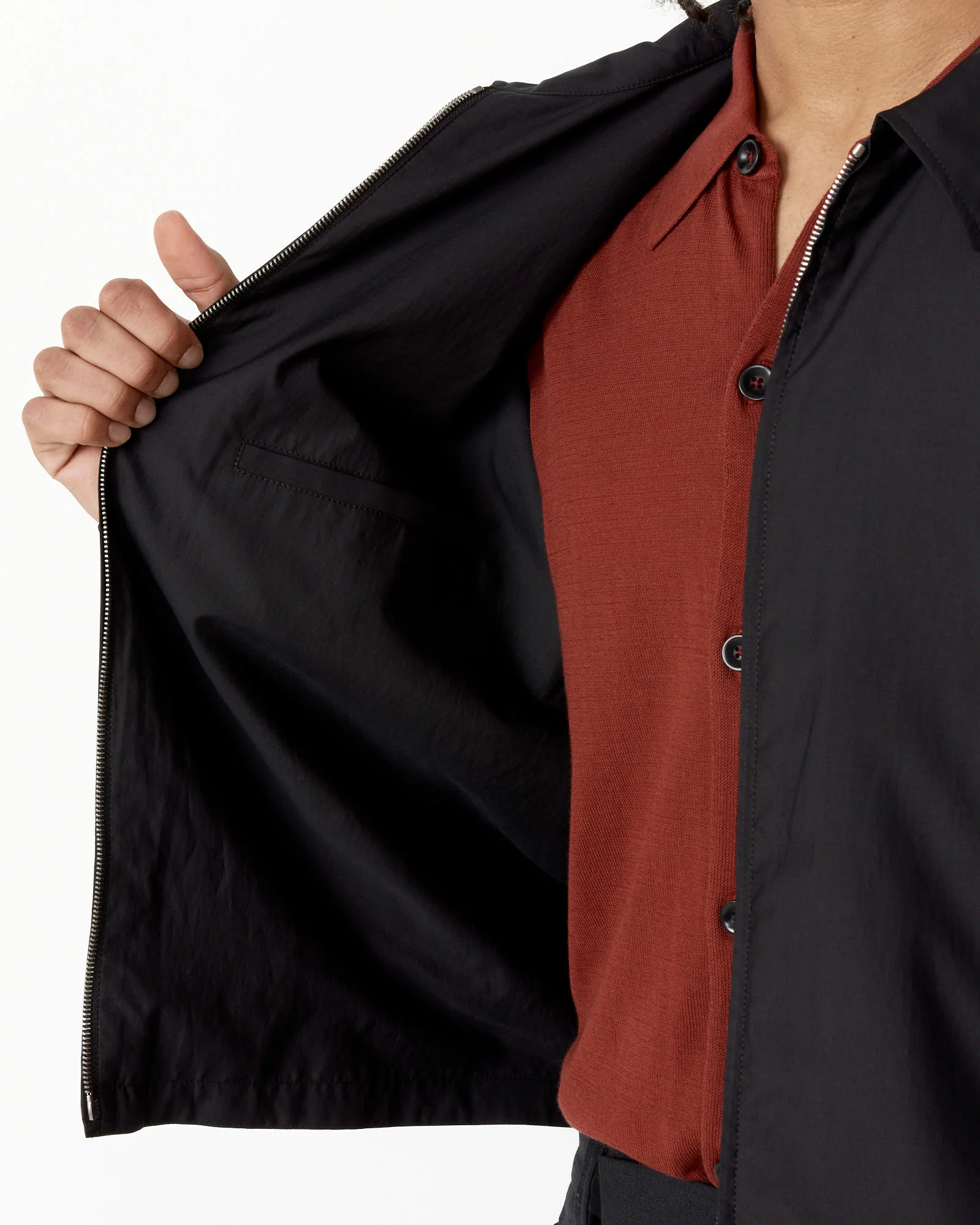 Shirt Blouson in Black - Image 5