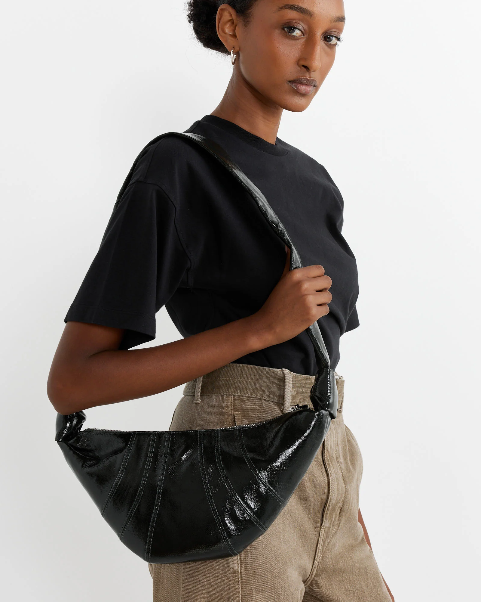 Small Croissant Bag in Forest - Image 2