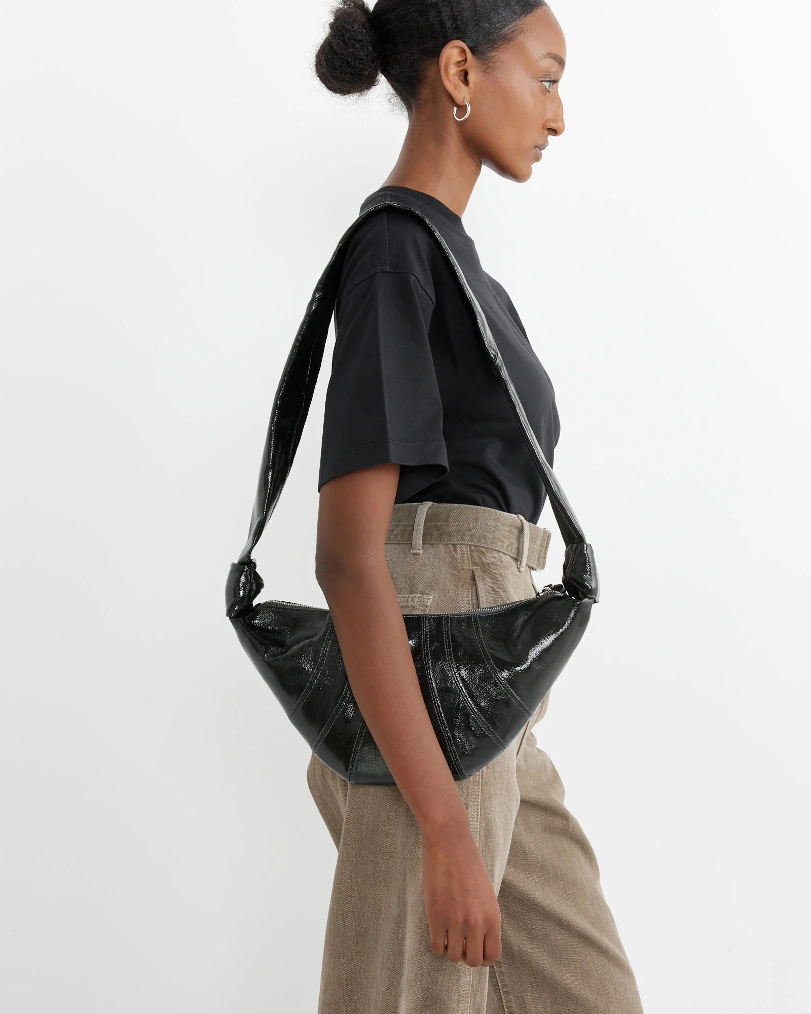 Small Croissant Bag in Forest - Image 4