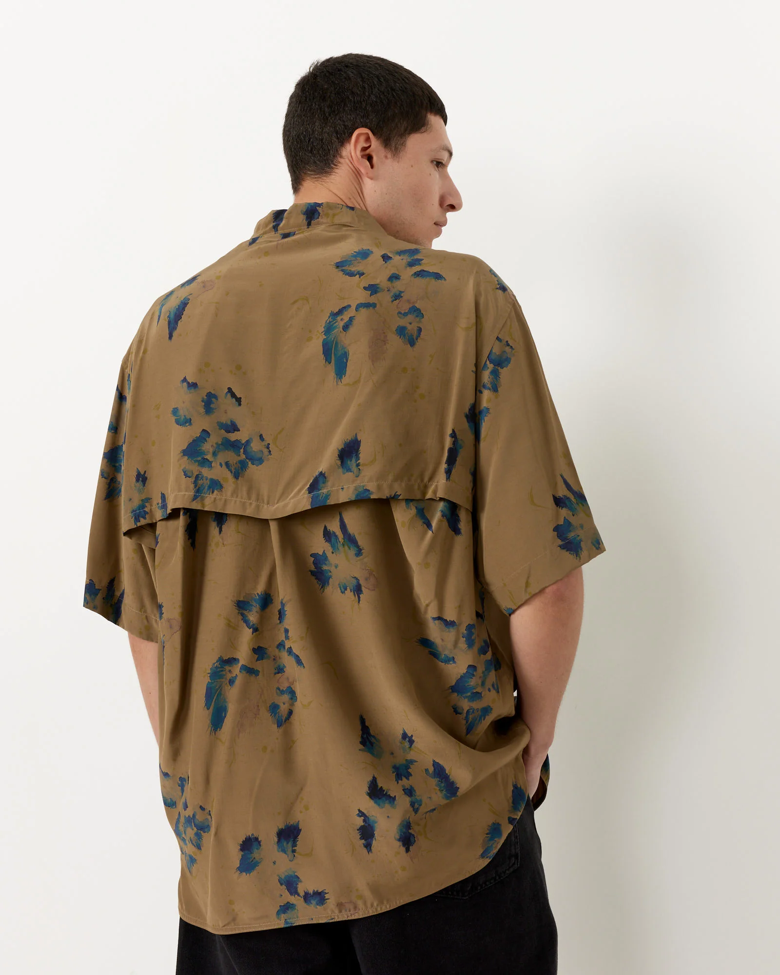 Summer Shirt in Khaki/Ink - Image 3