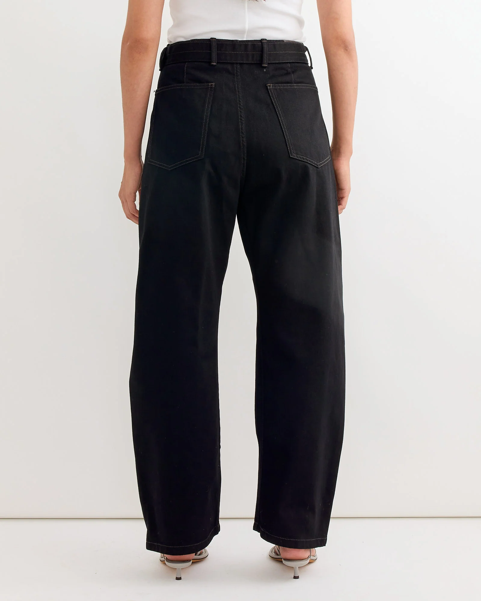 Twisted Belted Pant in Black - Image 4