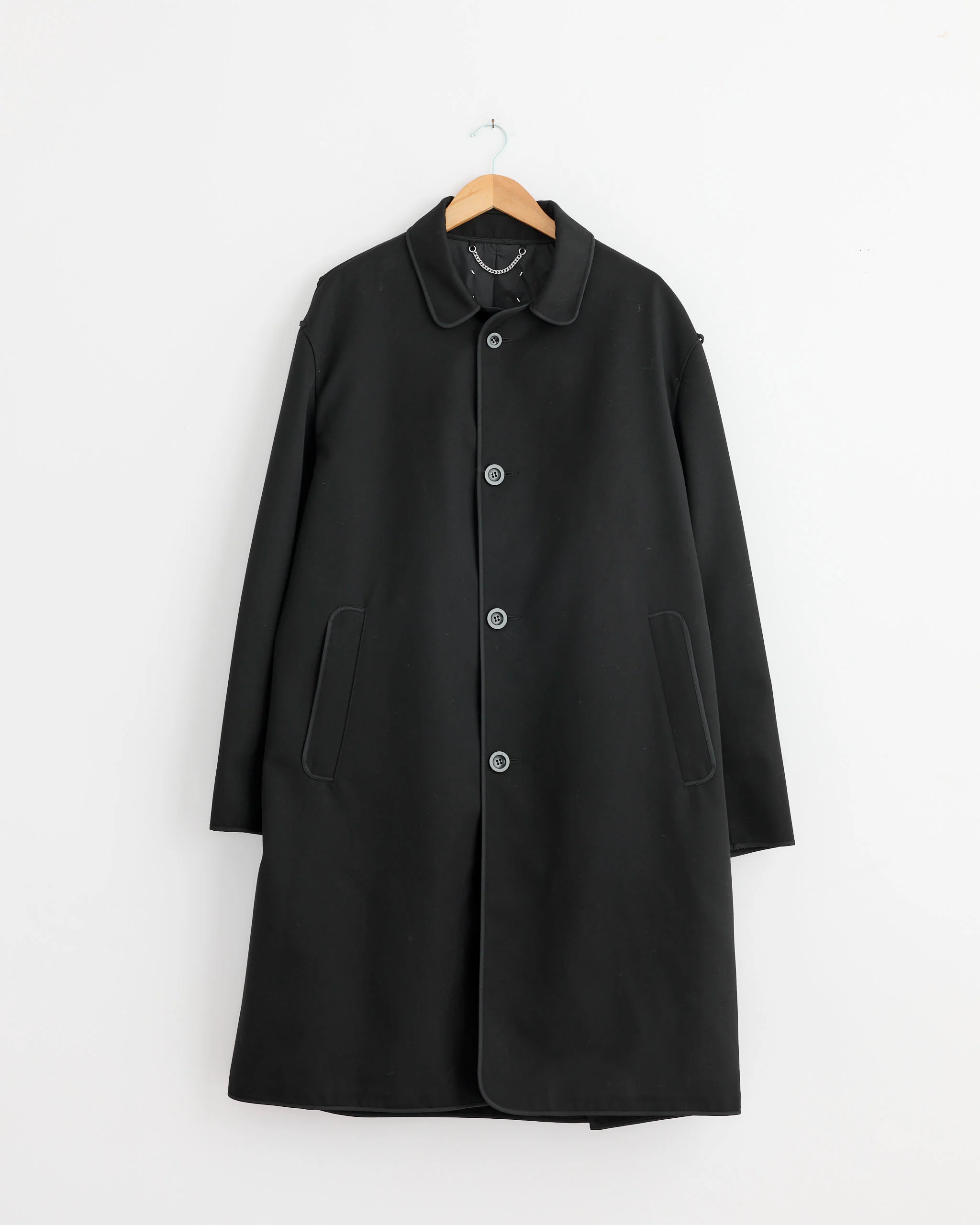 Reversible Coat in Black/Grey Check