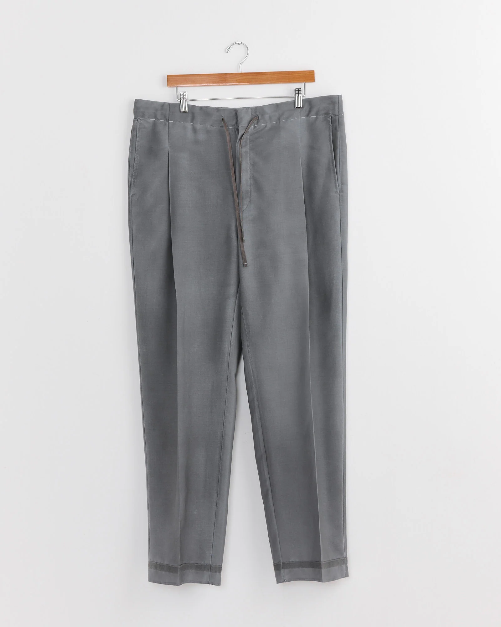 Wool Mohair Trousers in Grey