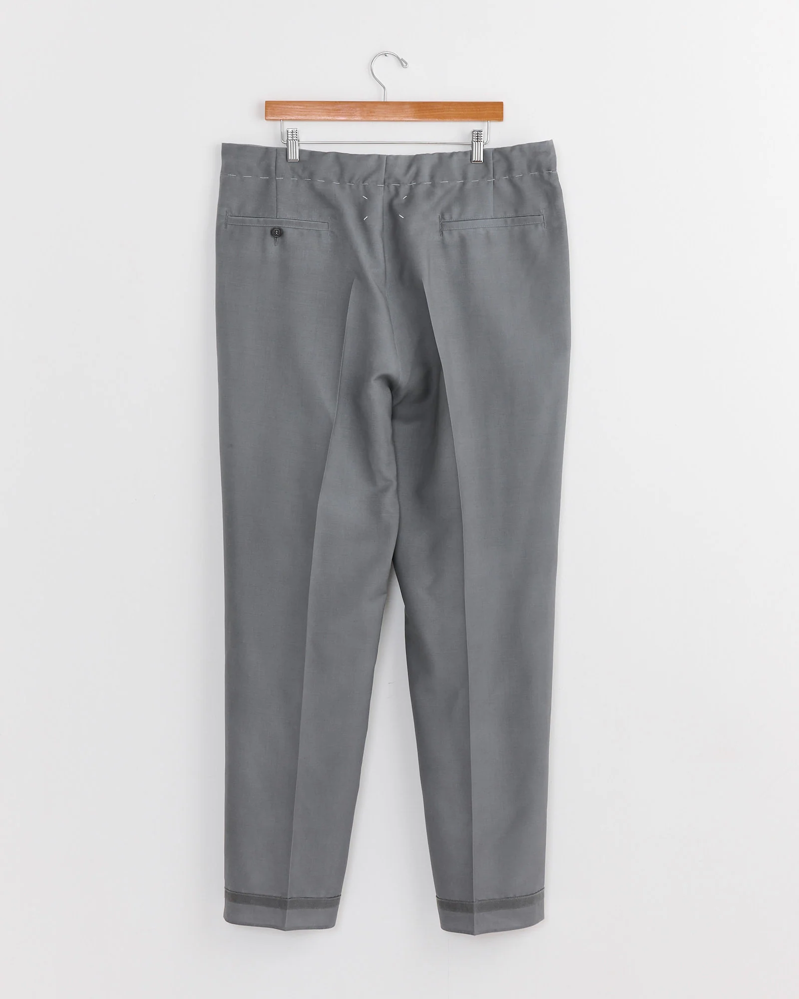 Wool Mohair Trousers in Grey - Image 3