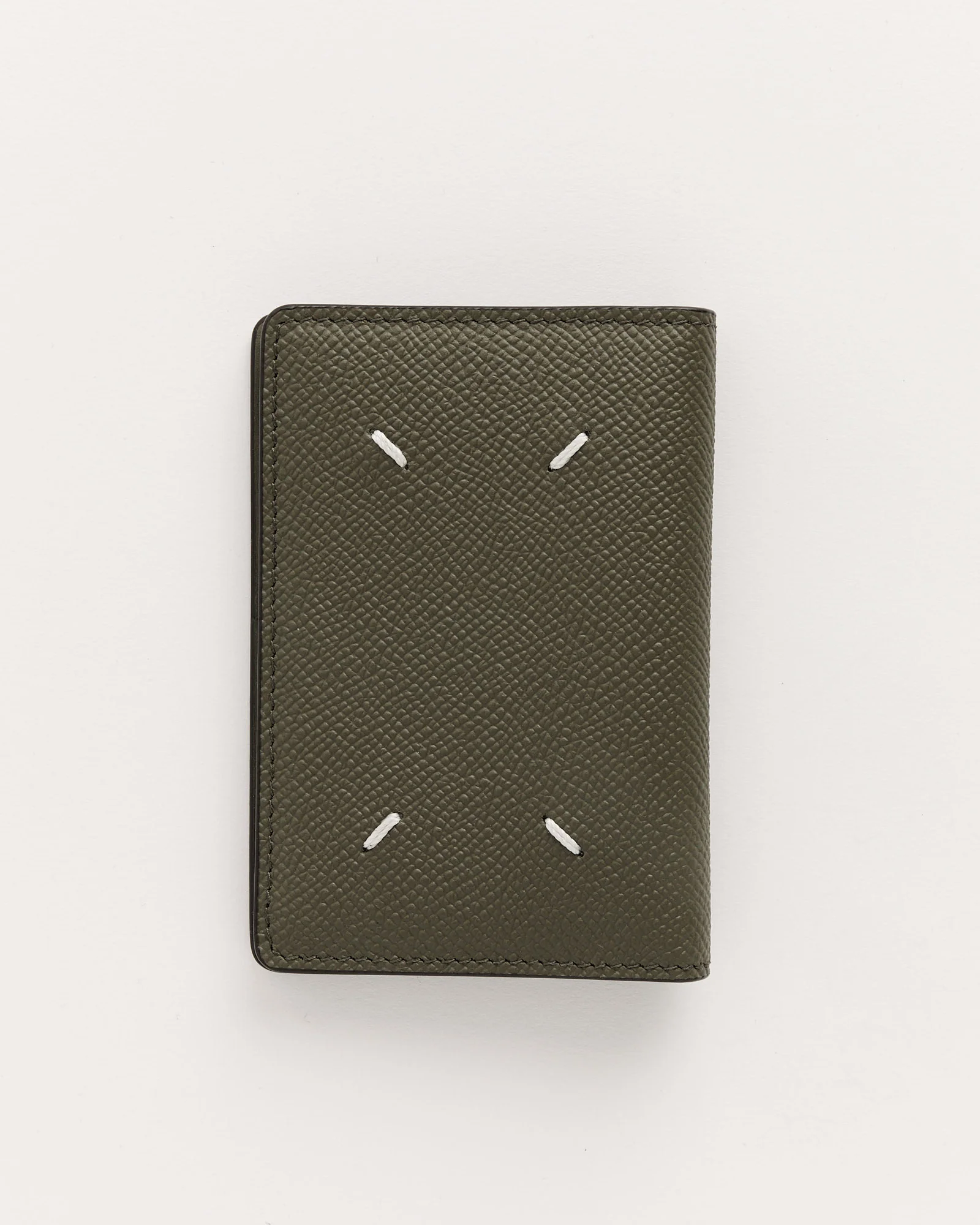 Four Stitches Card Holder in Green - Image 2
