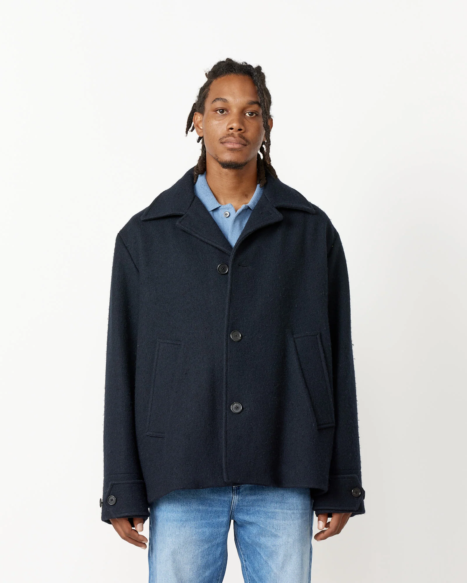 Off Set Placket Coat