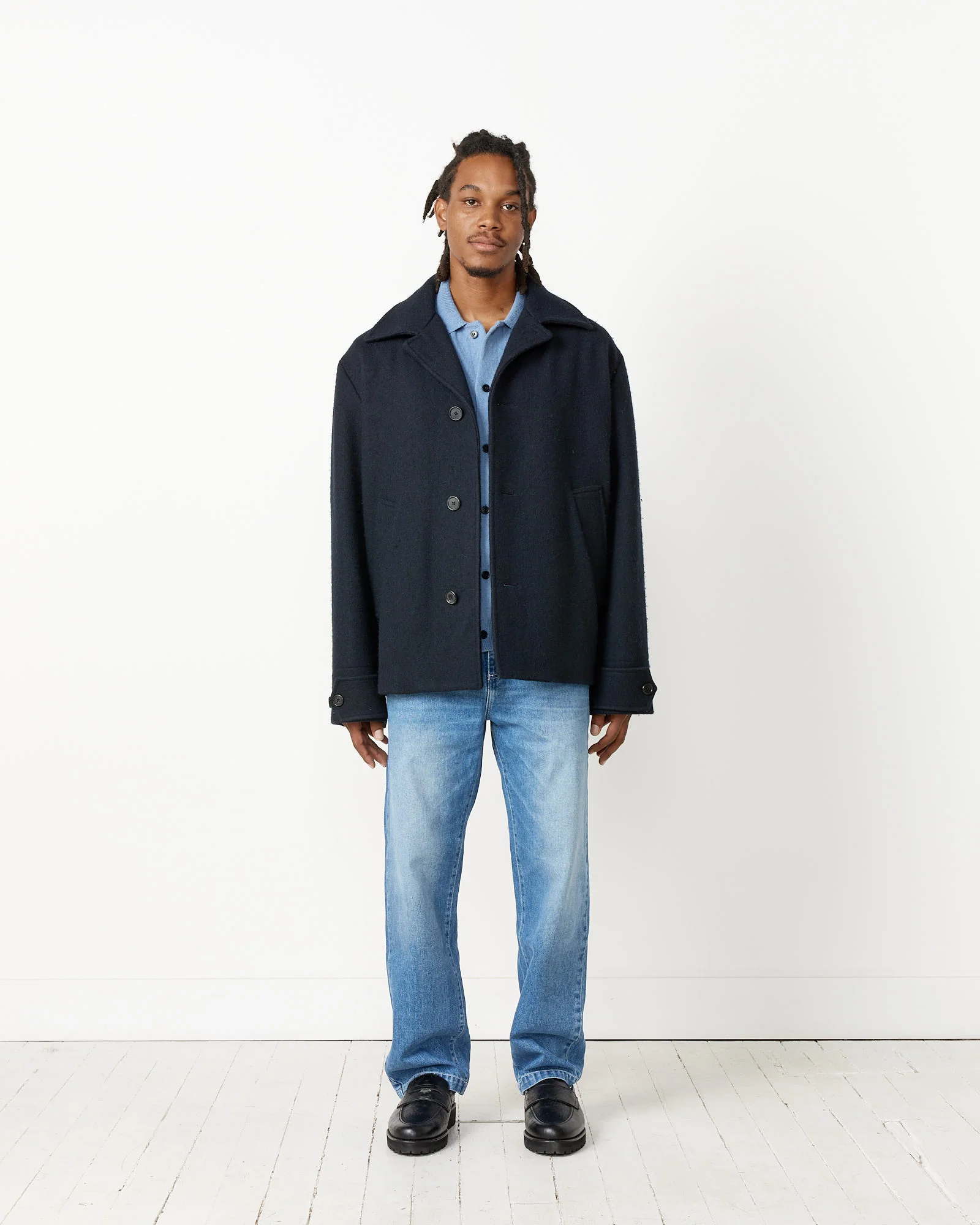 Off Set Placket Coat - Image 3