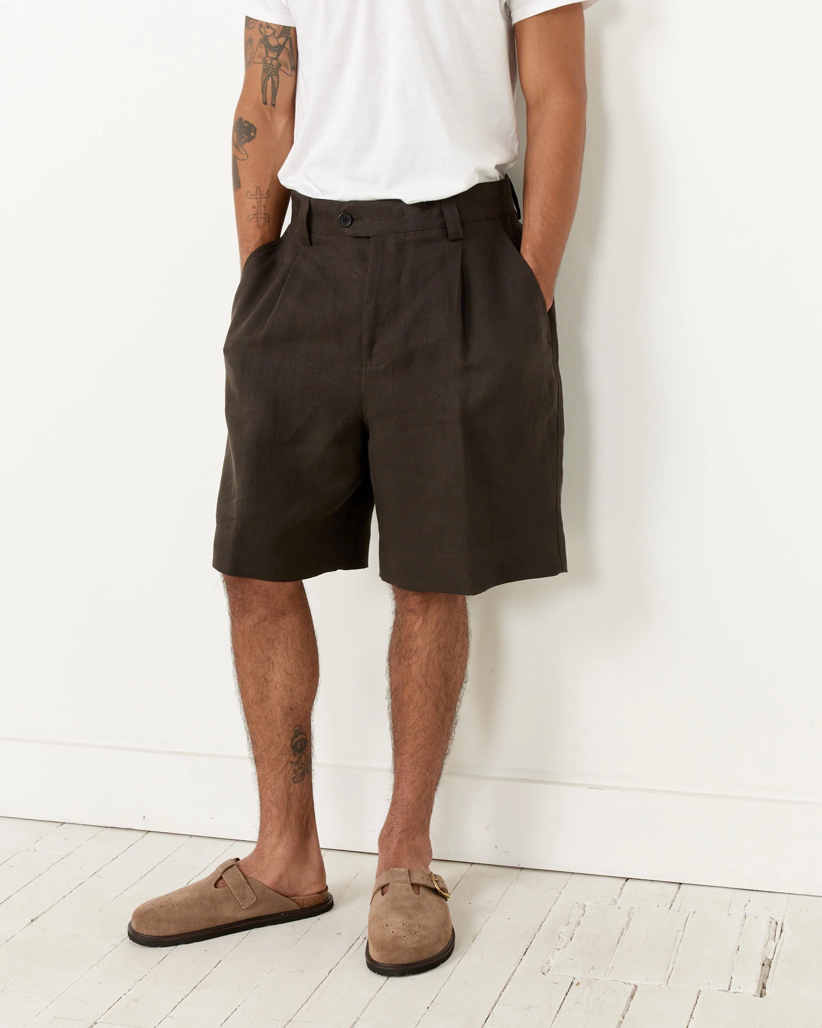 Wide Leg Short in Brown - Image 2