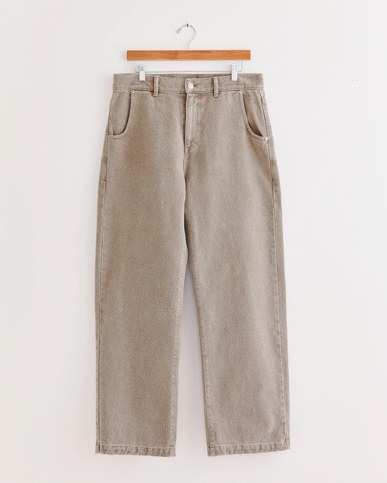 Straight Cut Jean in Brushed Mudstone