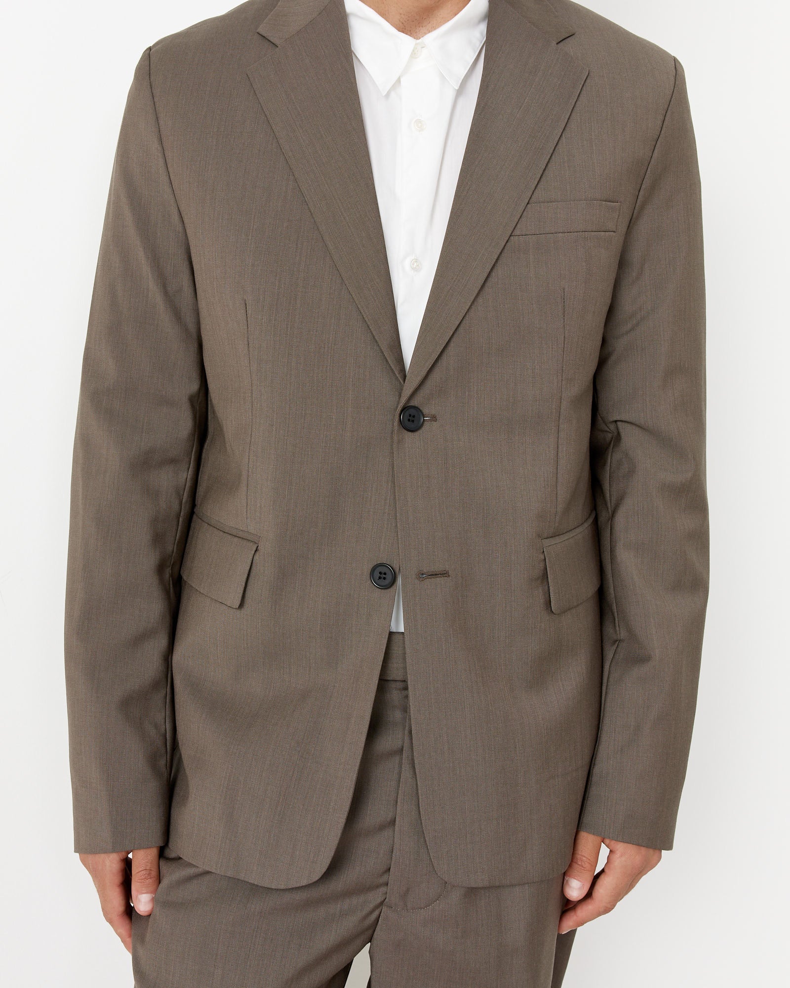Tropical Wool Single Breasted Blazer - Image 2