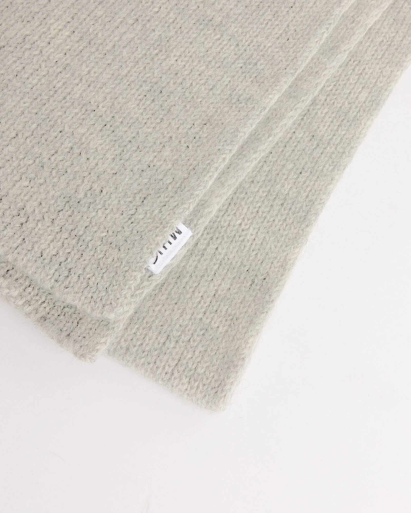 Brushed Scarf in Light Grey - Image 2