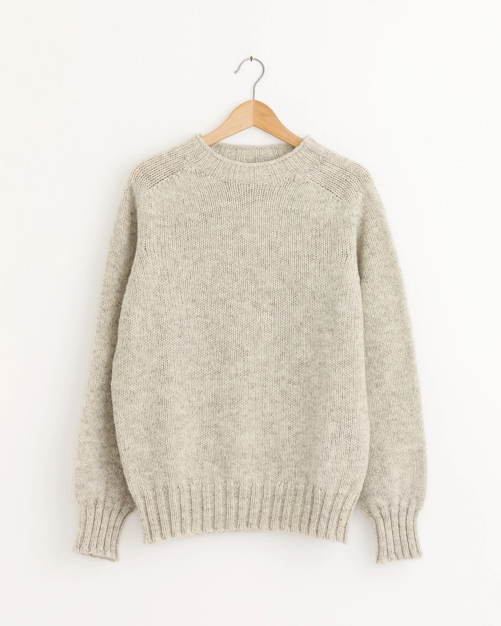 Chunky Seamless Crewneck in Natural