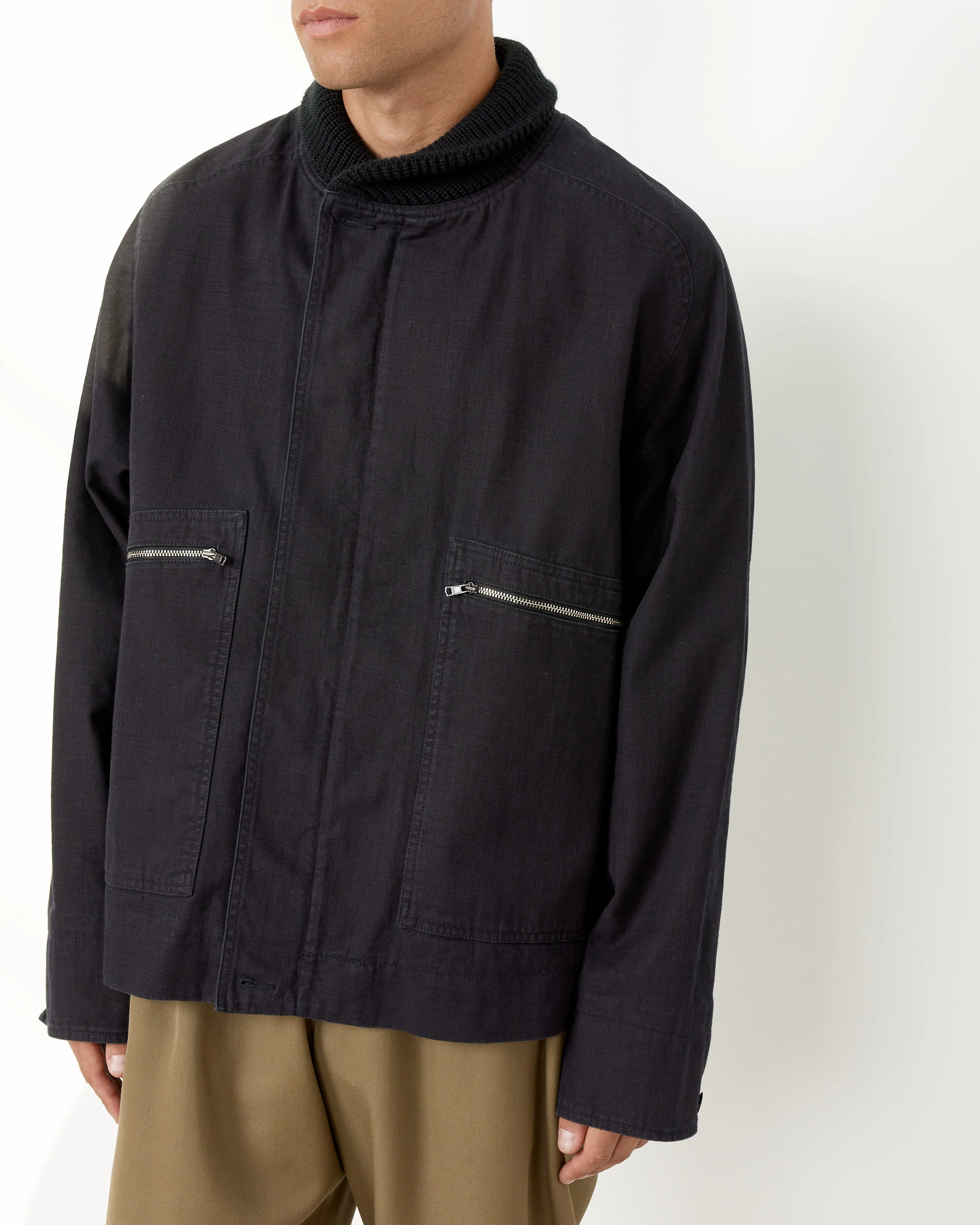 Rib Neck Jacket - Image 2
