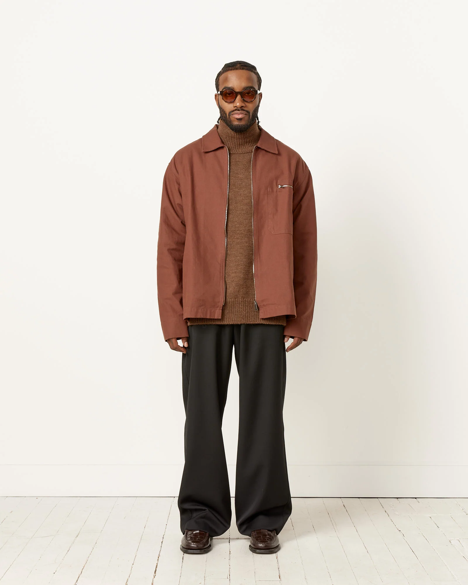 Zip Overshirt in Mineral - Image 2