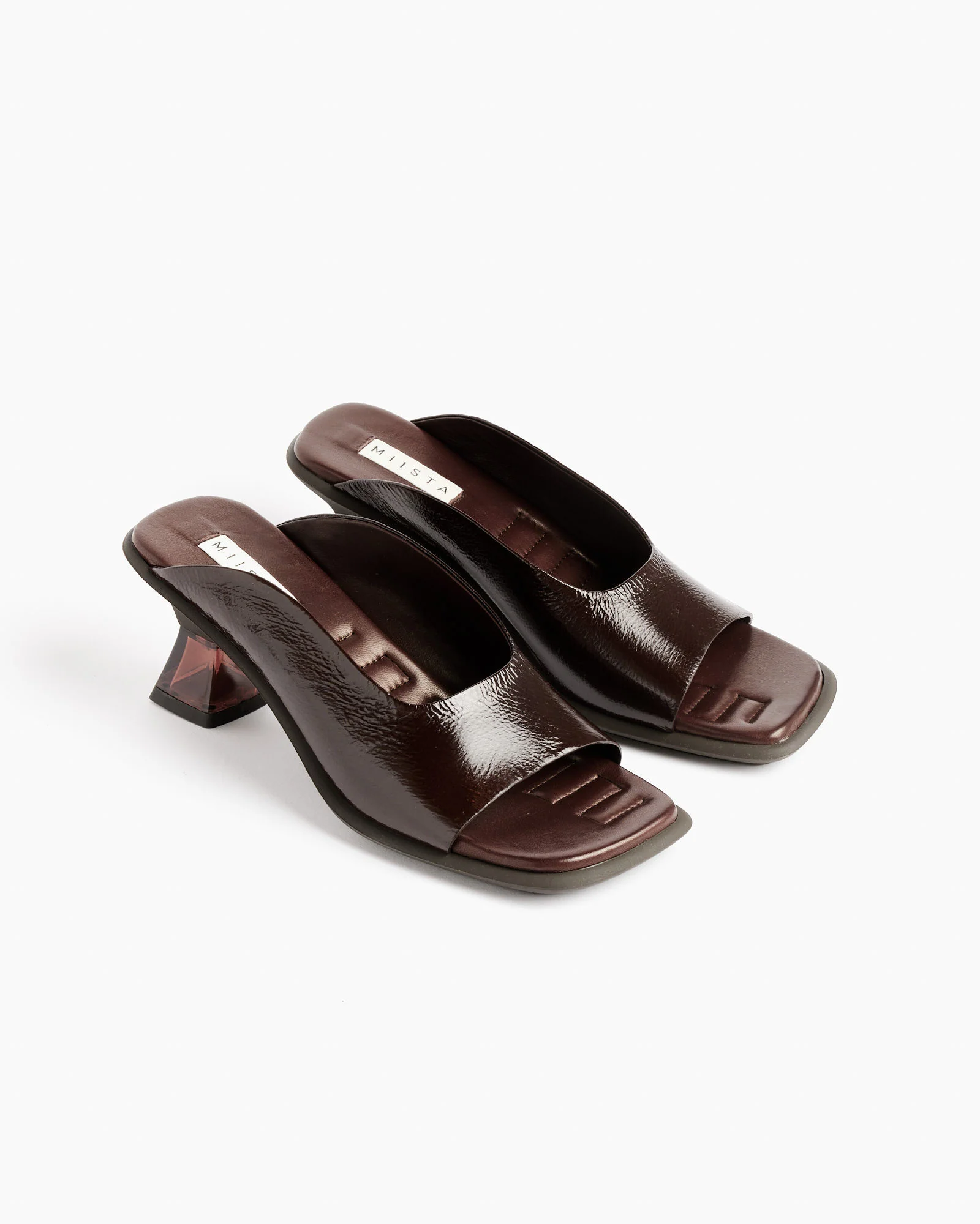 Janaina Mule Sandals in Dark Brown - Image 4