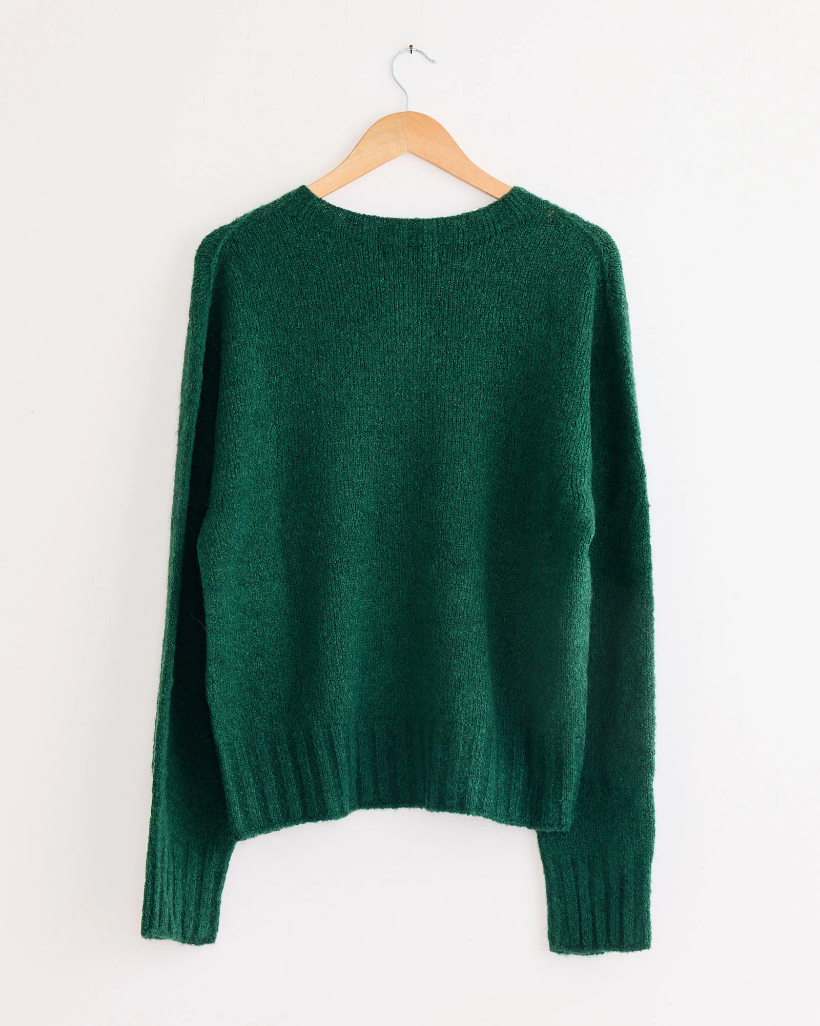 Alpaca Blend Wholegarment Knit in Green - Image 3