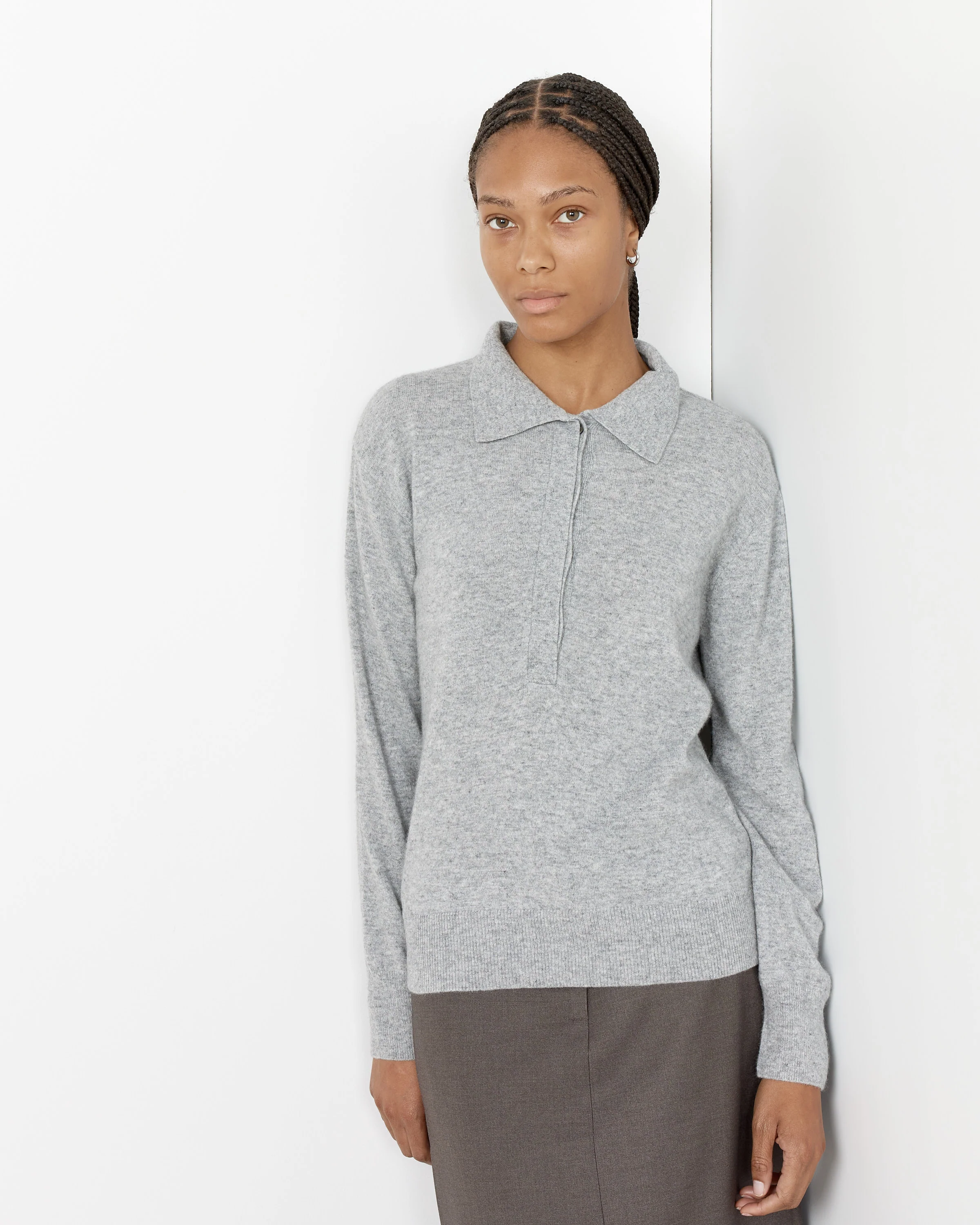 Cashmere Blend Polo Sweater - Image 2