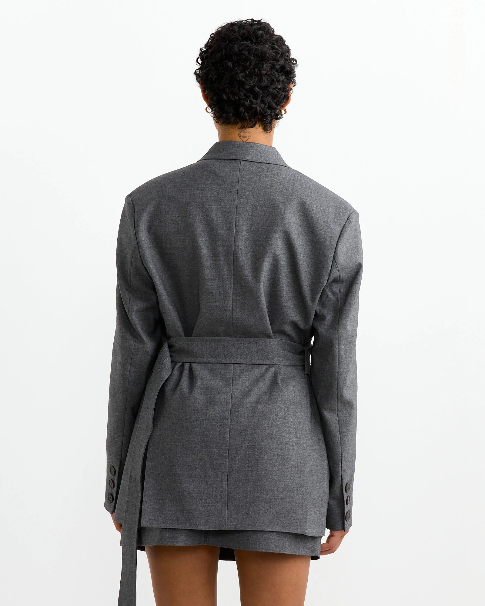 Oversized Jacket in Charcoal - Image 3