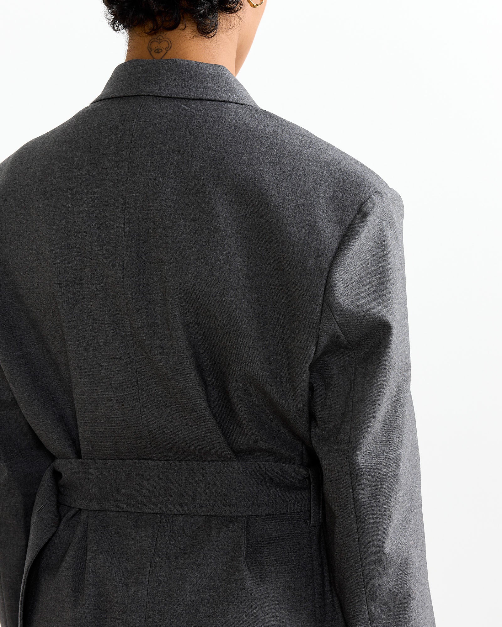 Oversized Jacket in Charcoal - Image 5