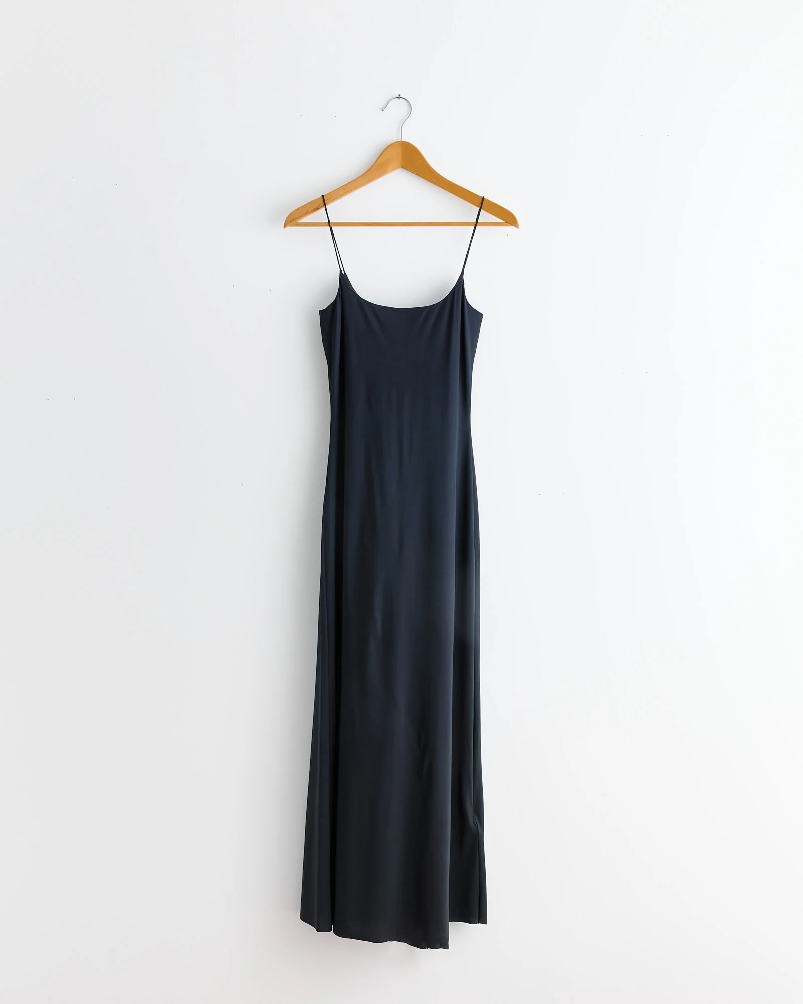 Maxi Slip Dress in Black - Image 3
