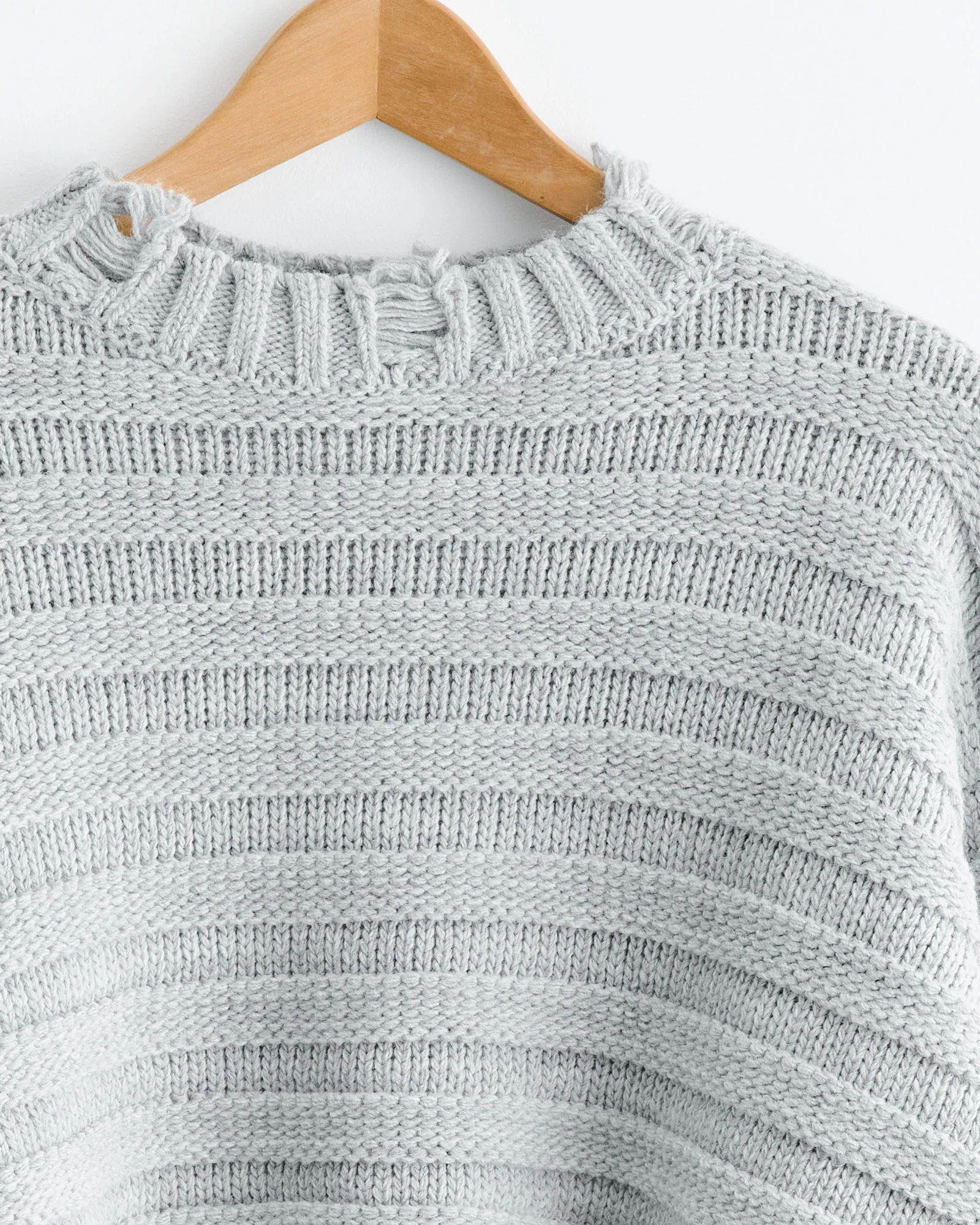 Distressed Crewneck in Grey - Image 2