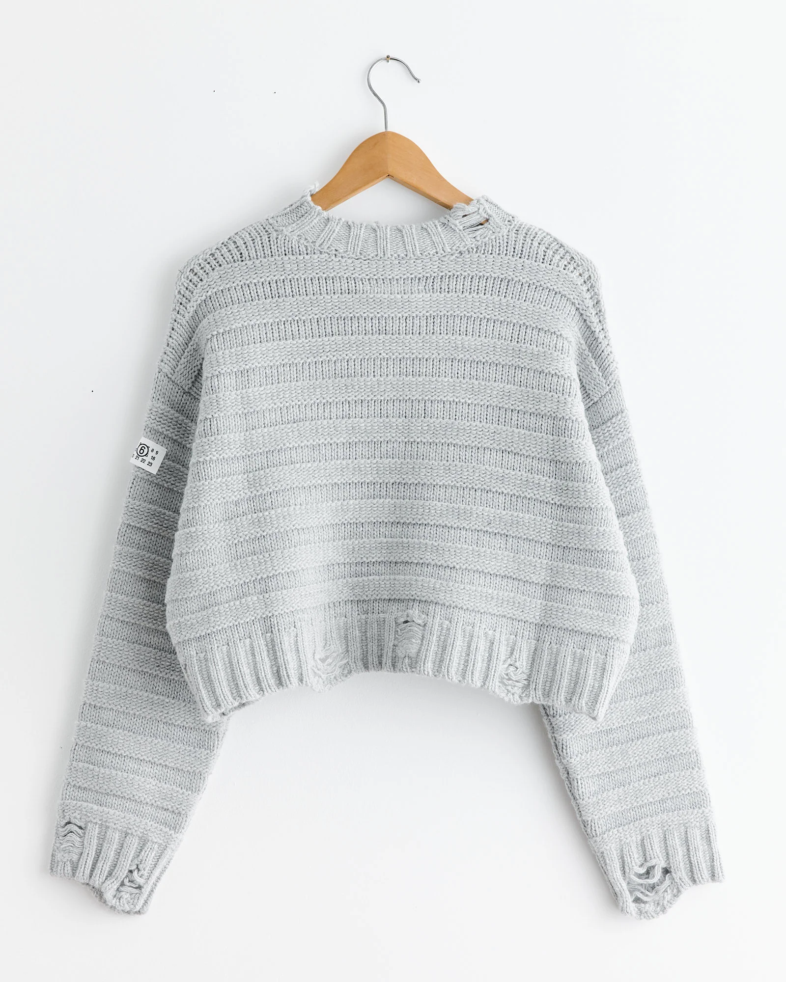 Distressed Crewneck in Grey - Image 3