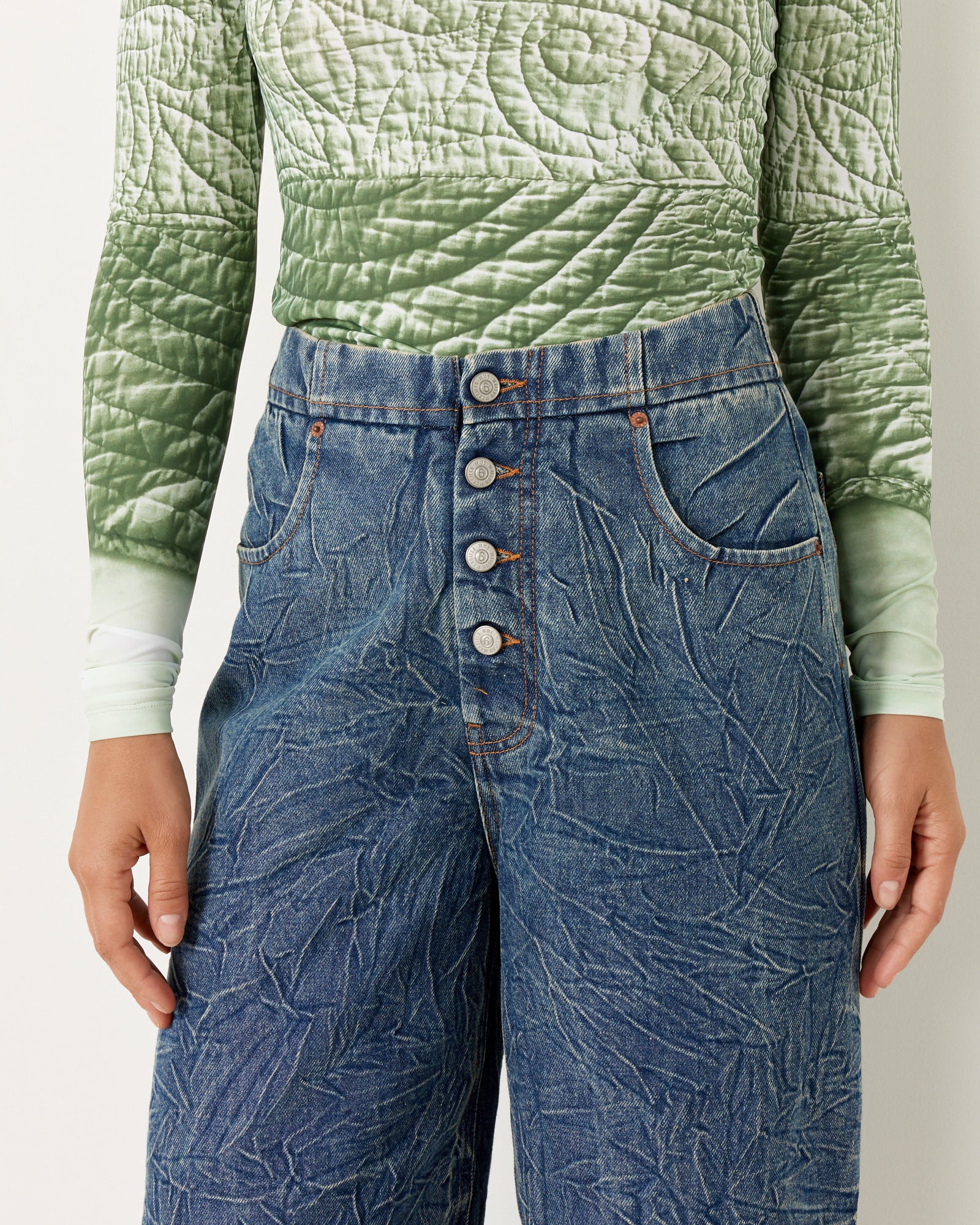 5 Pockets Pant in Blue - Image 4