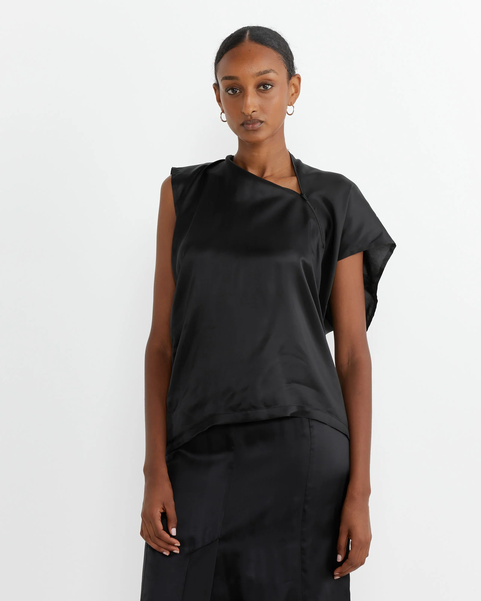 Zip Top in Black - Image 2