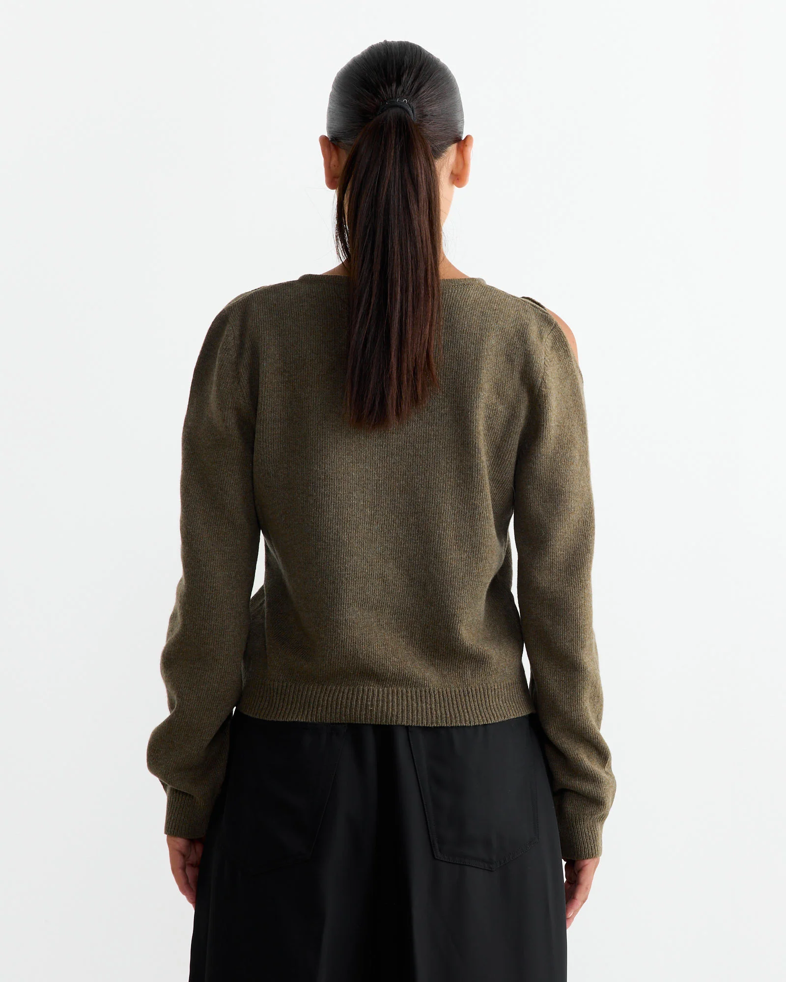 Logo Knit Top in Brown - Image 3