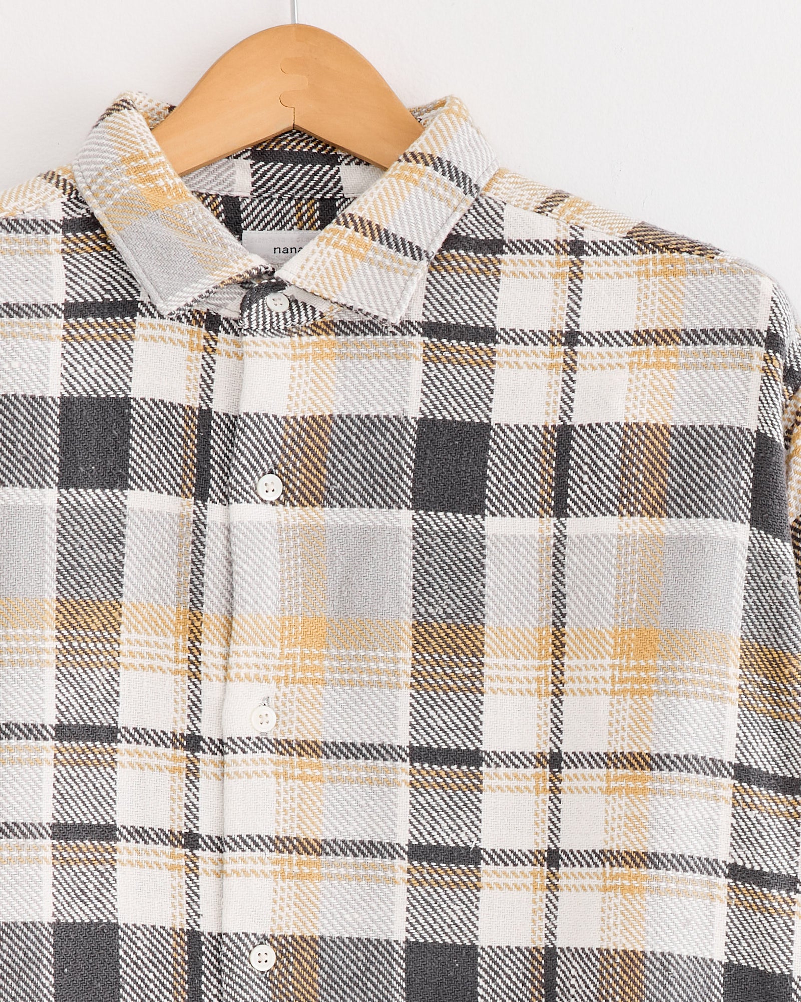 Heavy Flannel Shirt in Grey - Image 2