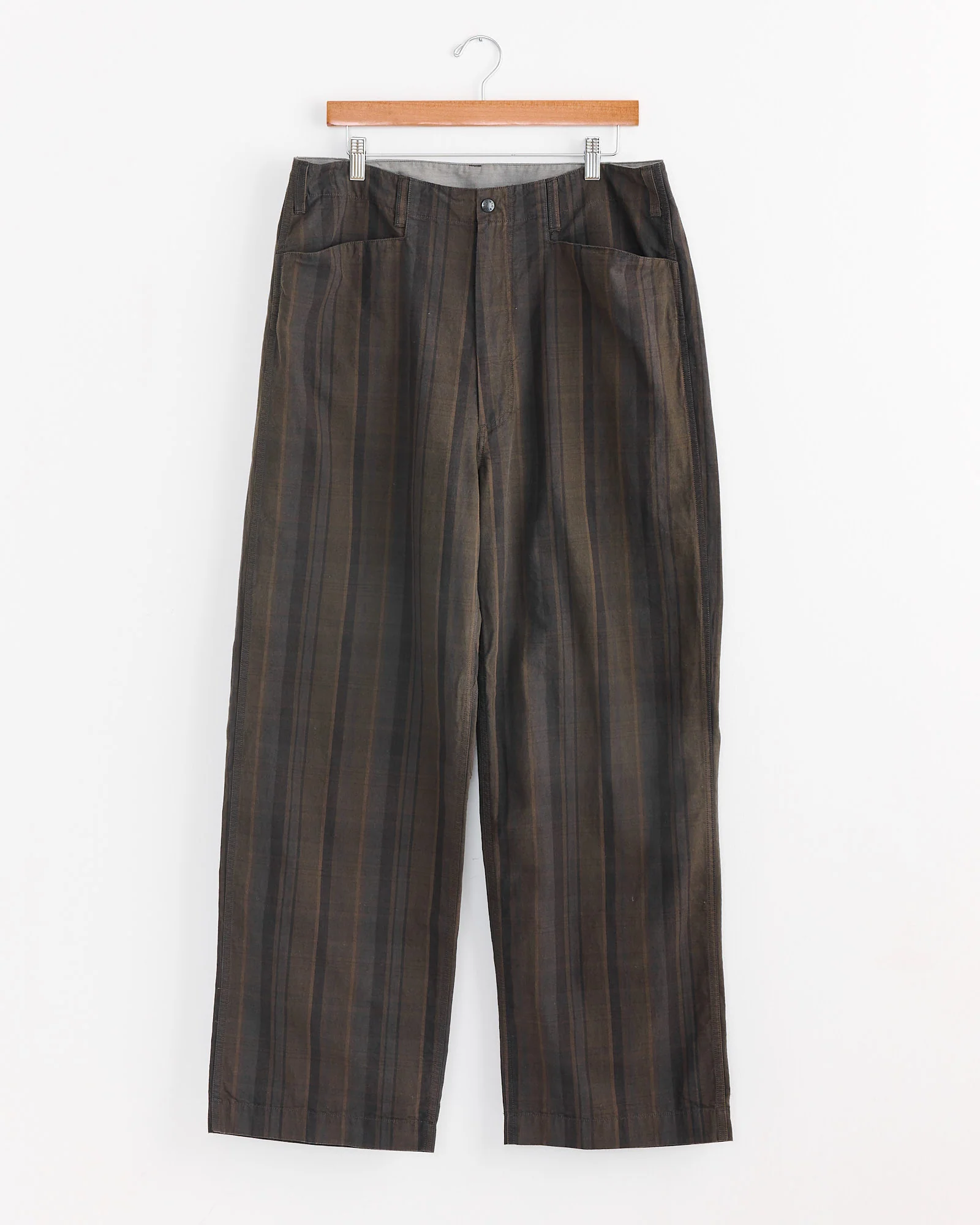 Plaid Dock Pant in Brown