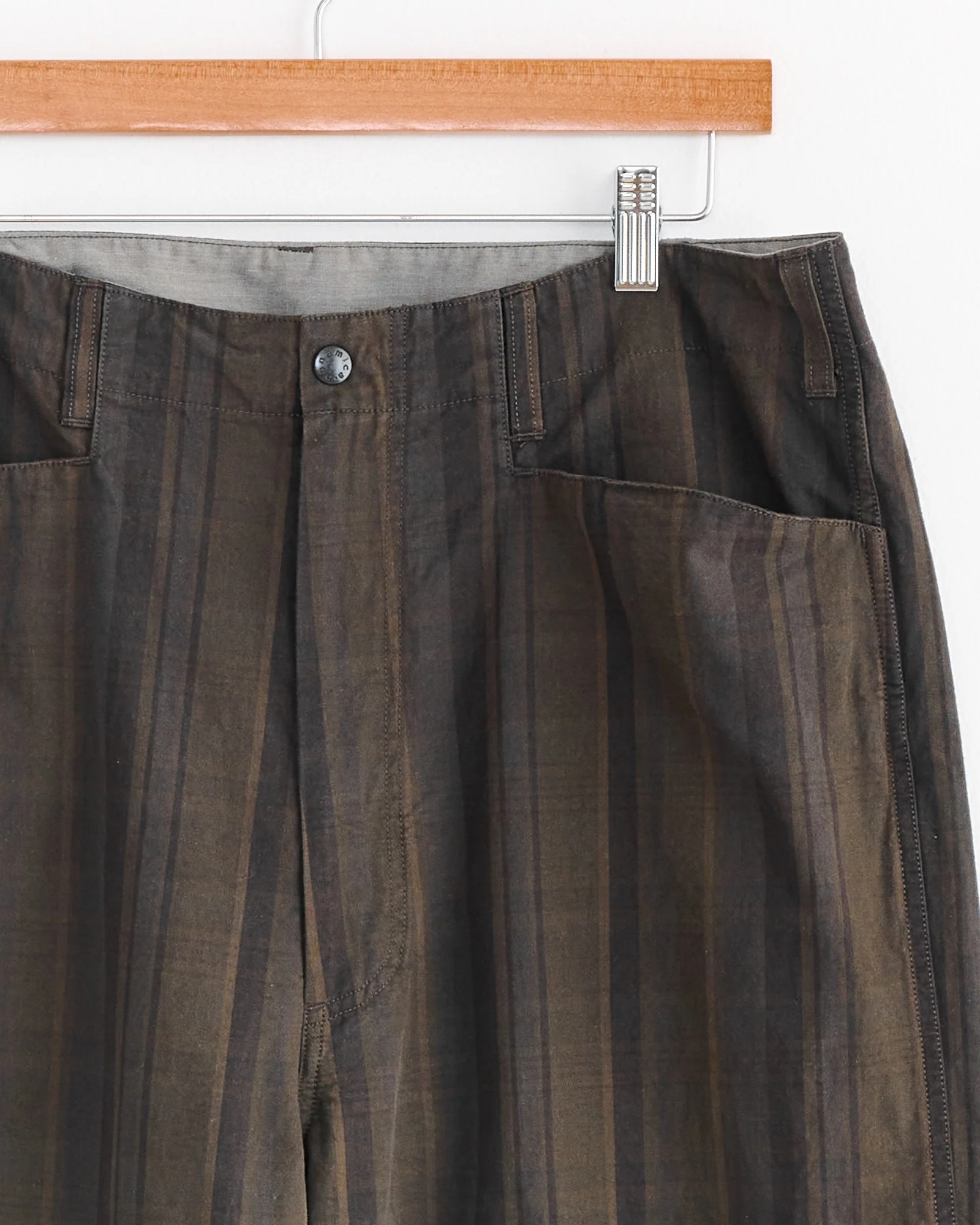 Plaid Dock Pant in Brown - Image 2