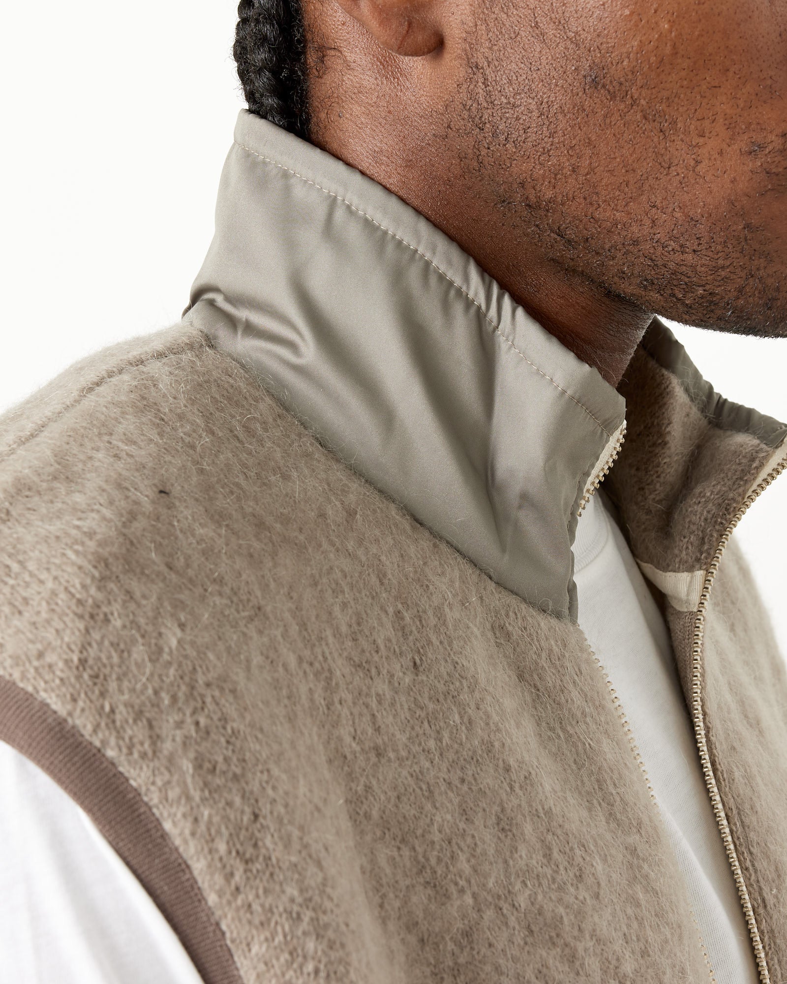 Zip-Up Mohair Vest - Image 2