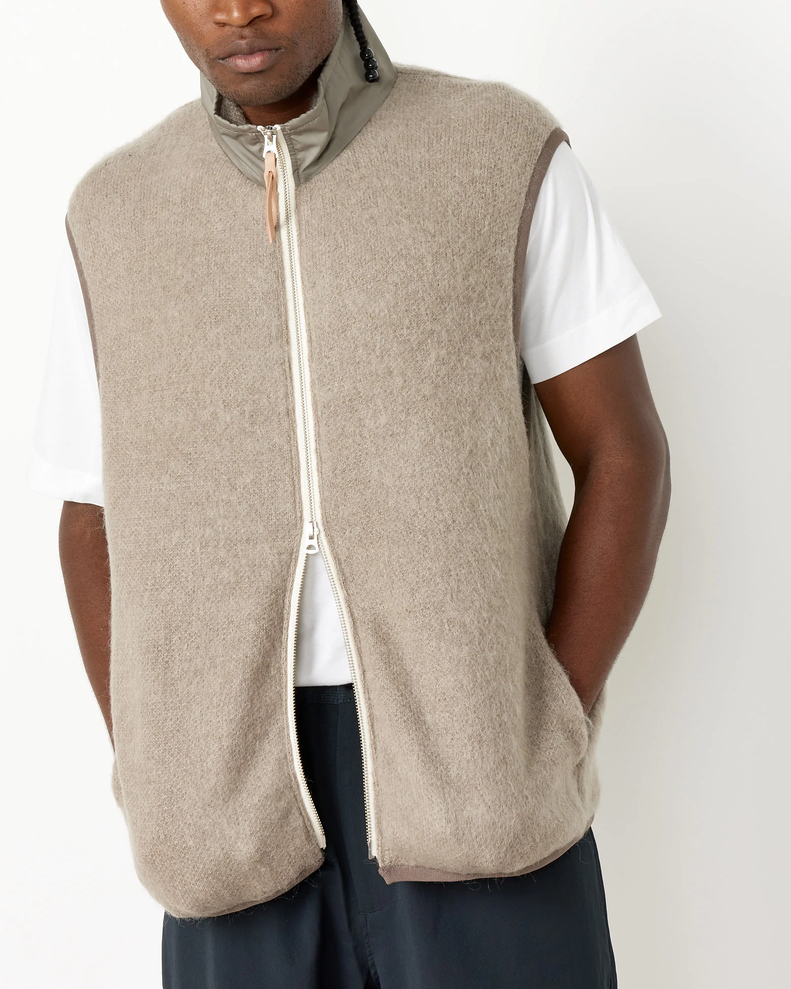 Zip-Up Mohair Vest - Image 4