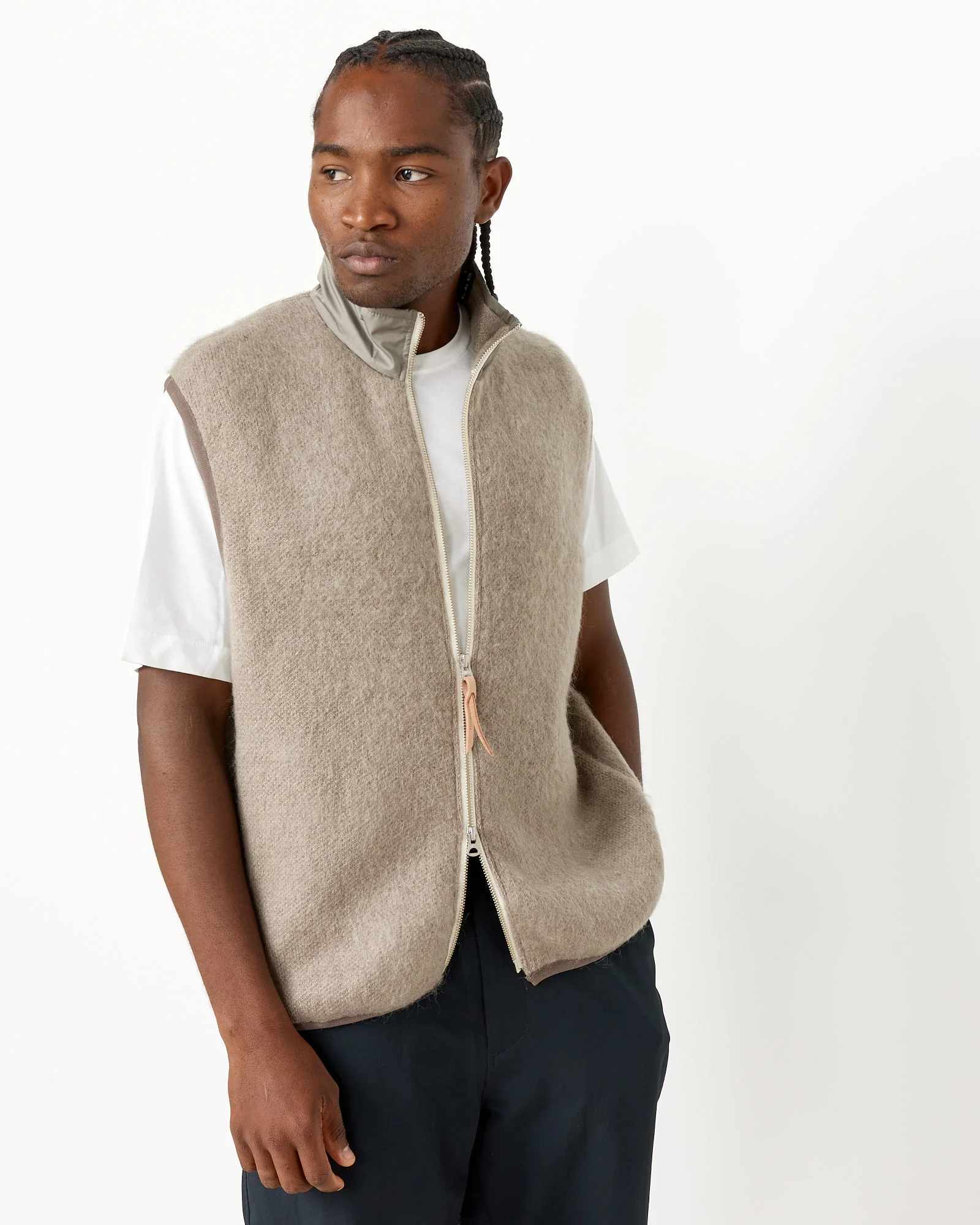 Zip-Up Mohair Vest - Image 5