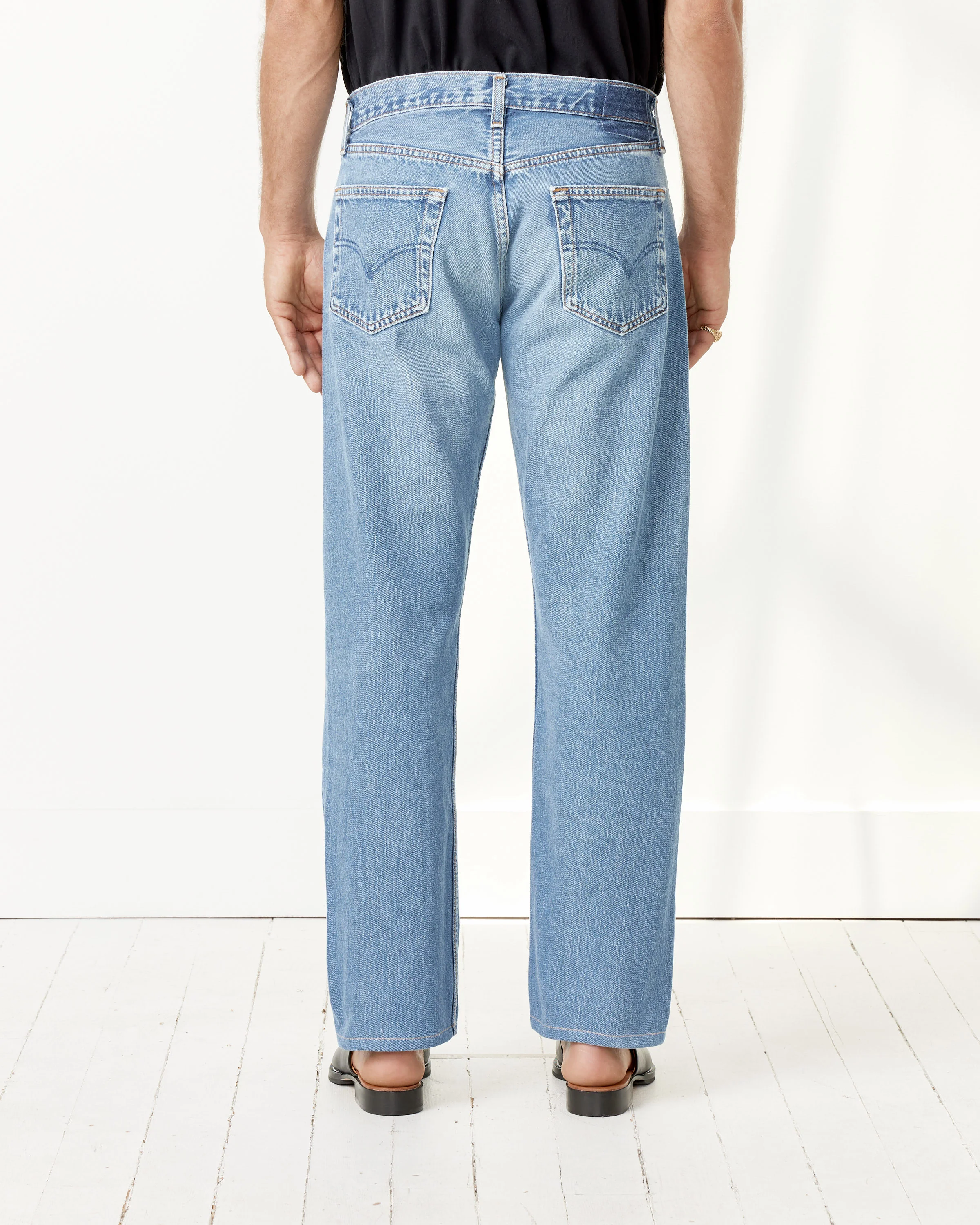 Bandana Embroidery Denim Pants - Image 4