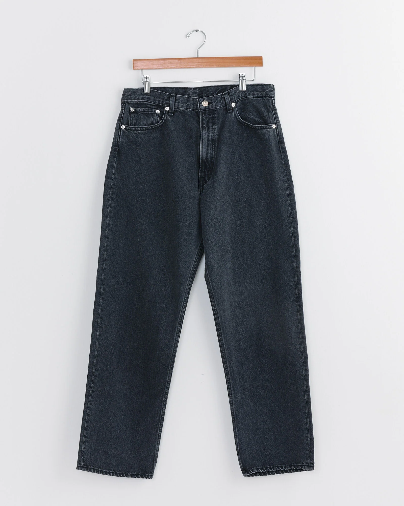 101 Dad's Fit Denim Pant in Black Stone