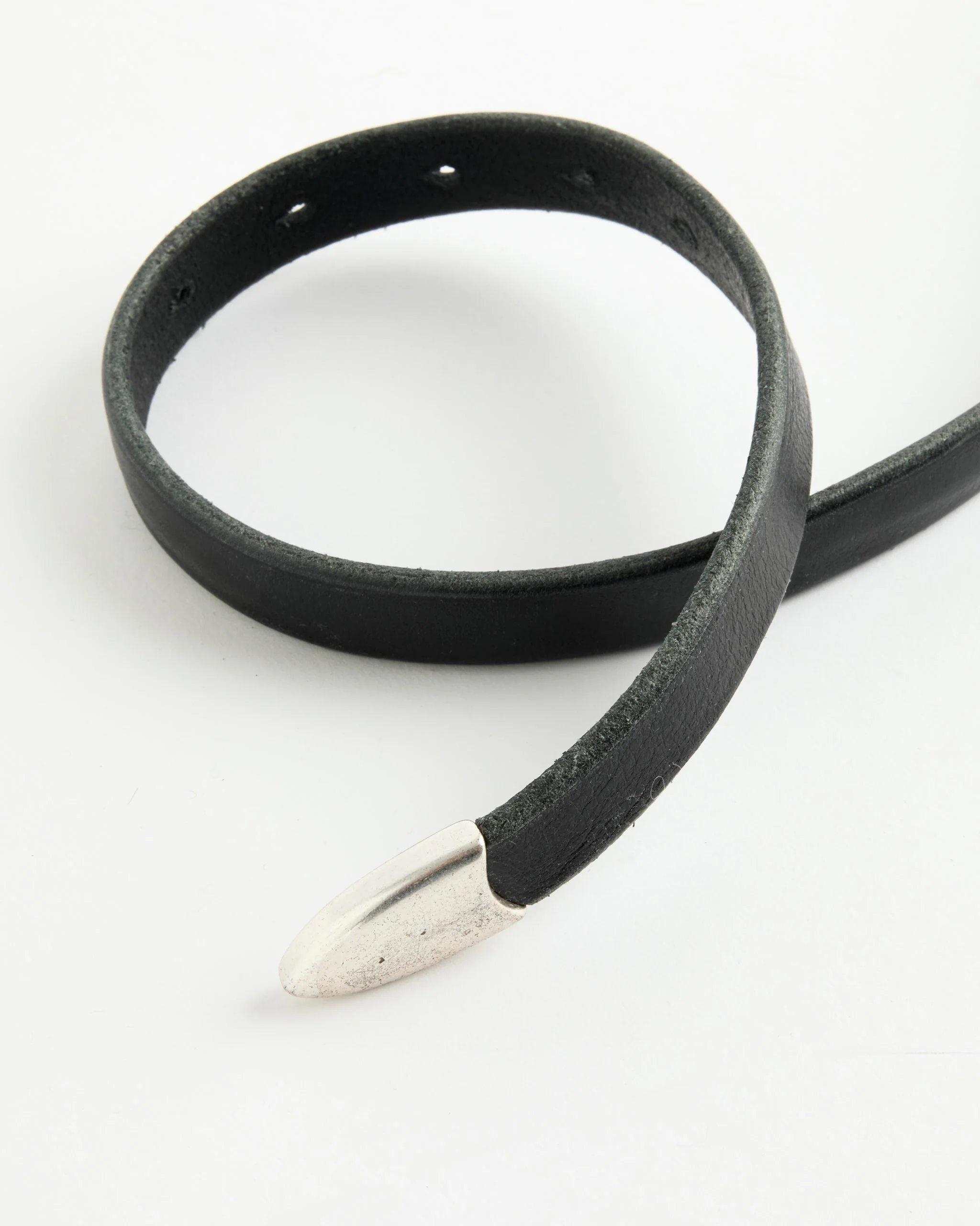 2 CM Belt in Black Leather - Image 2