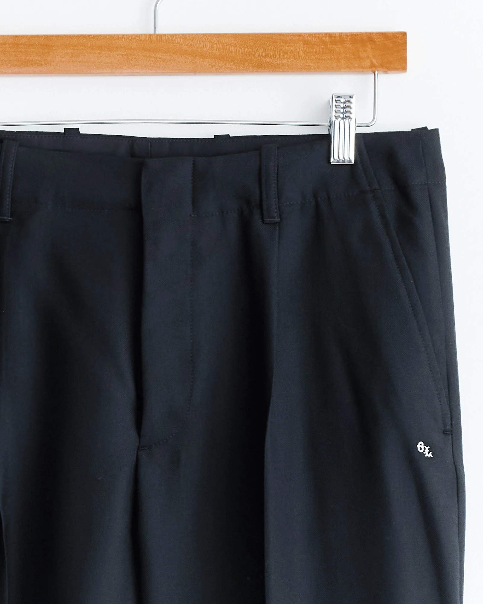 Borrowed Panama Wool Chino in Black - Image 2