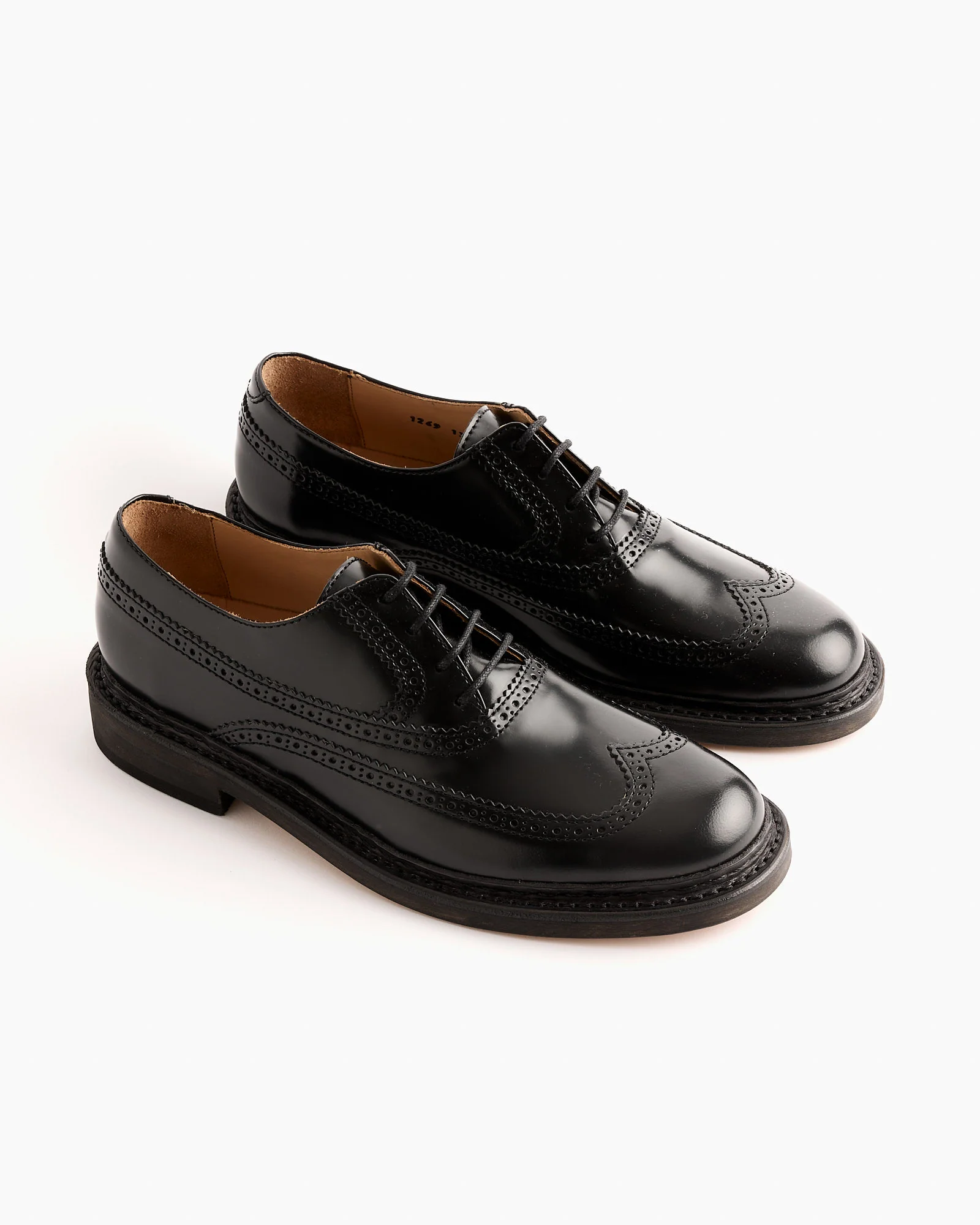 Brogue Parade Shoes in Black - Image 2
