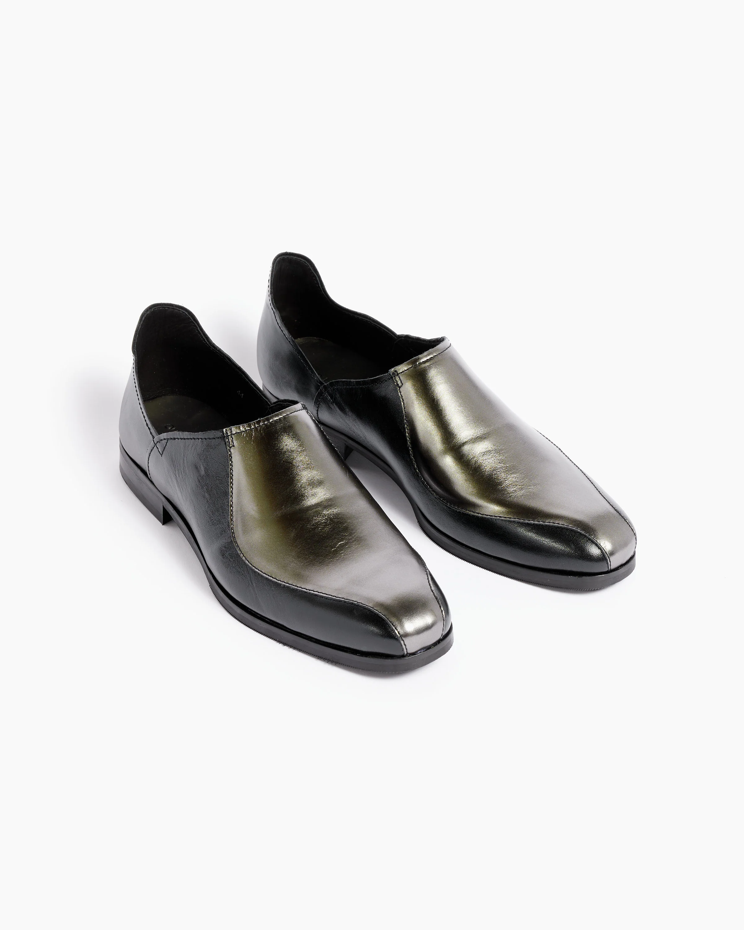 Cab Slipper in Chrome Waltz Leather - Image 2