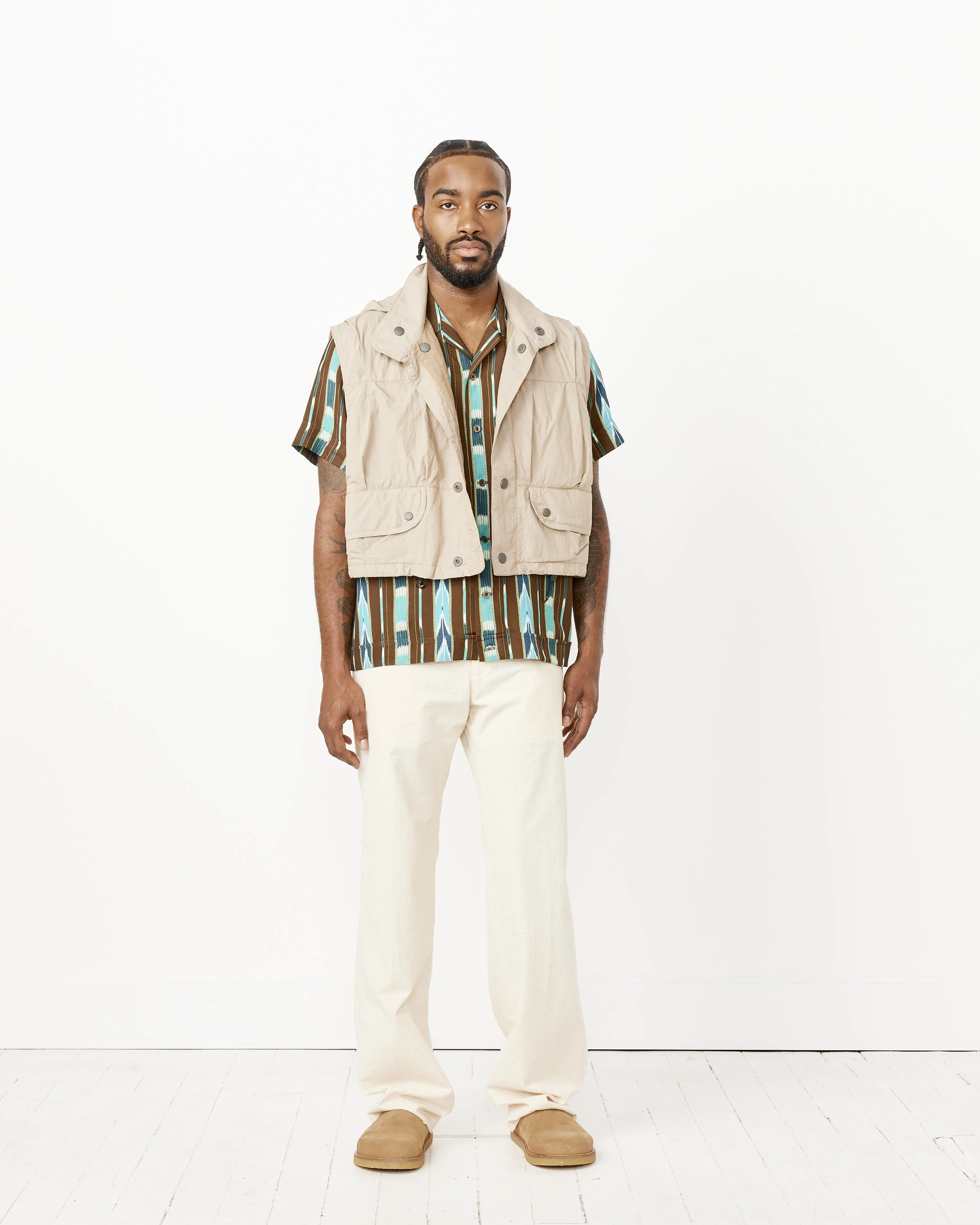 Cropped Exhale Puffa Vest - Image 3