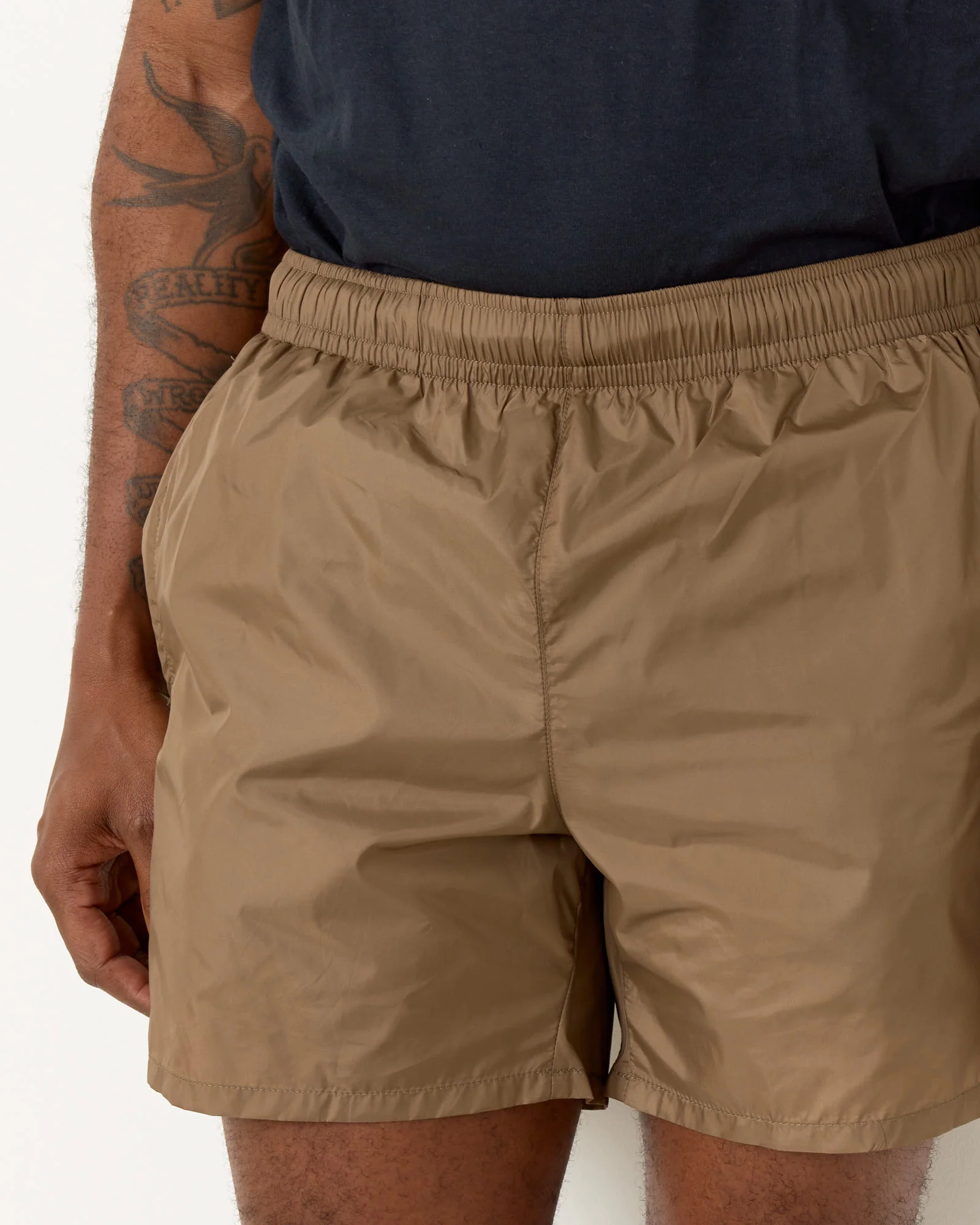 Drape Tech Trunks in Cavalry Olive Aero Nylon - Image 3