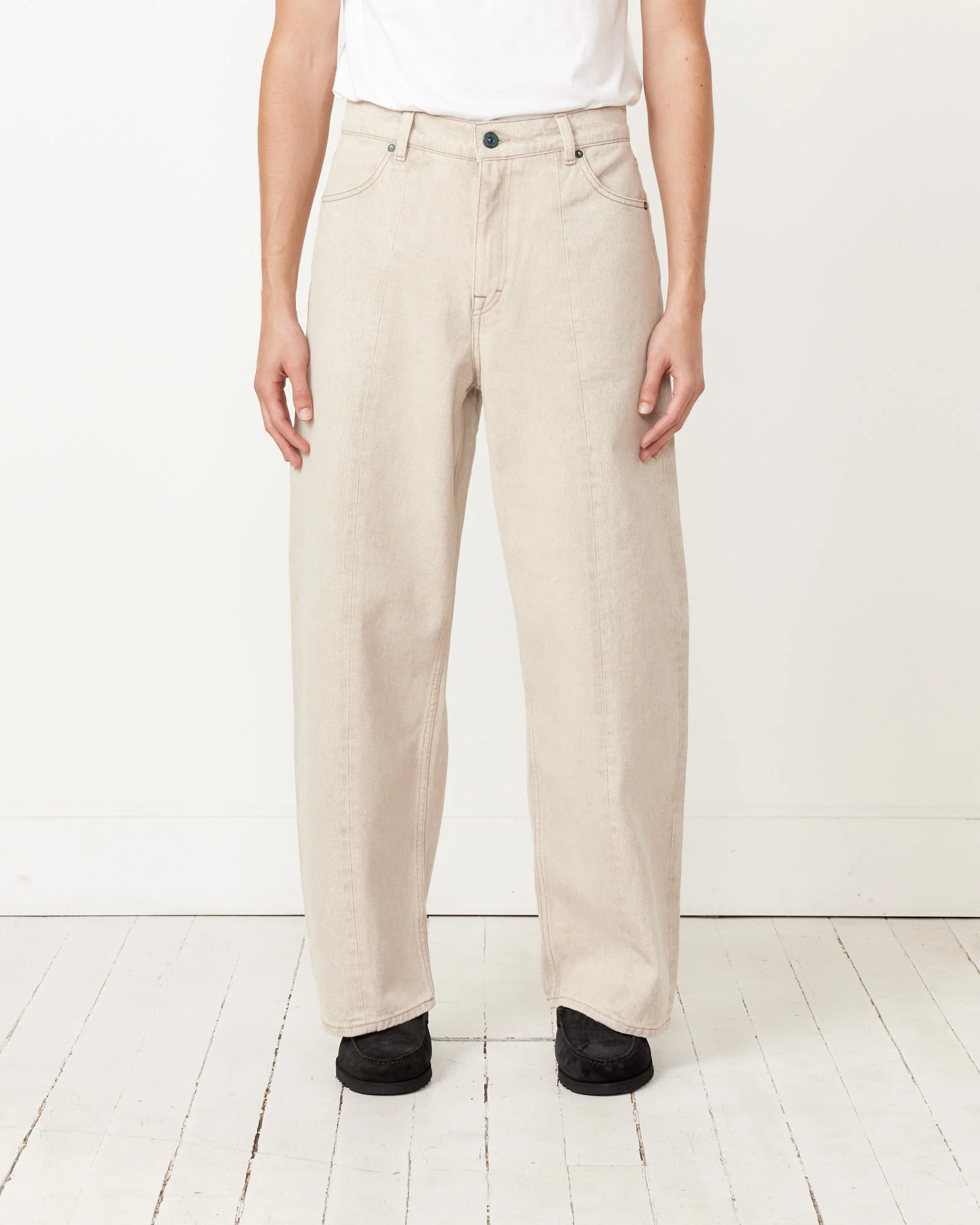 Fatigue Cut Denim in Ghost Attic